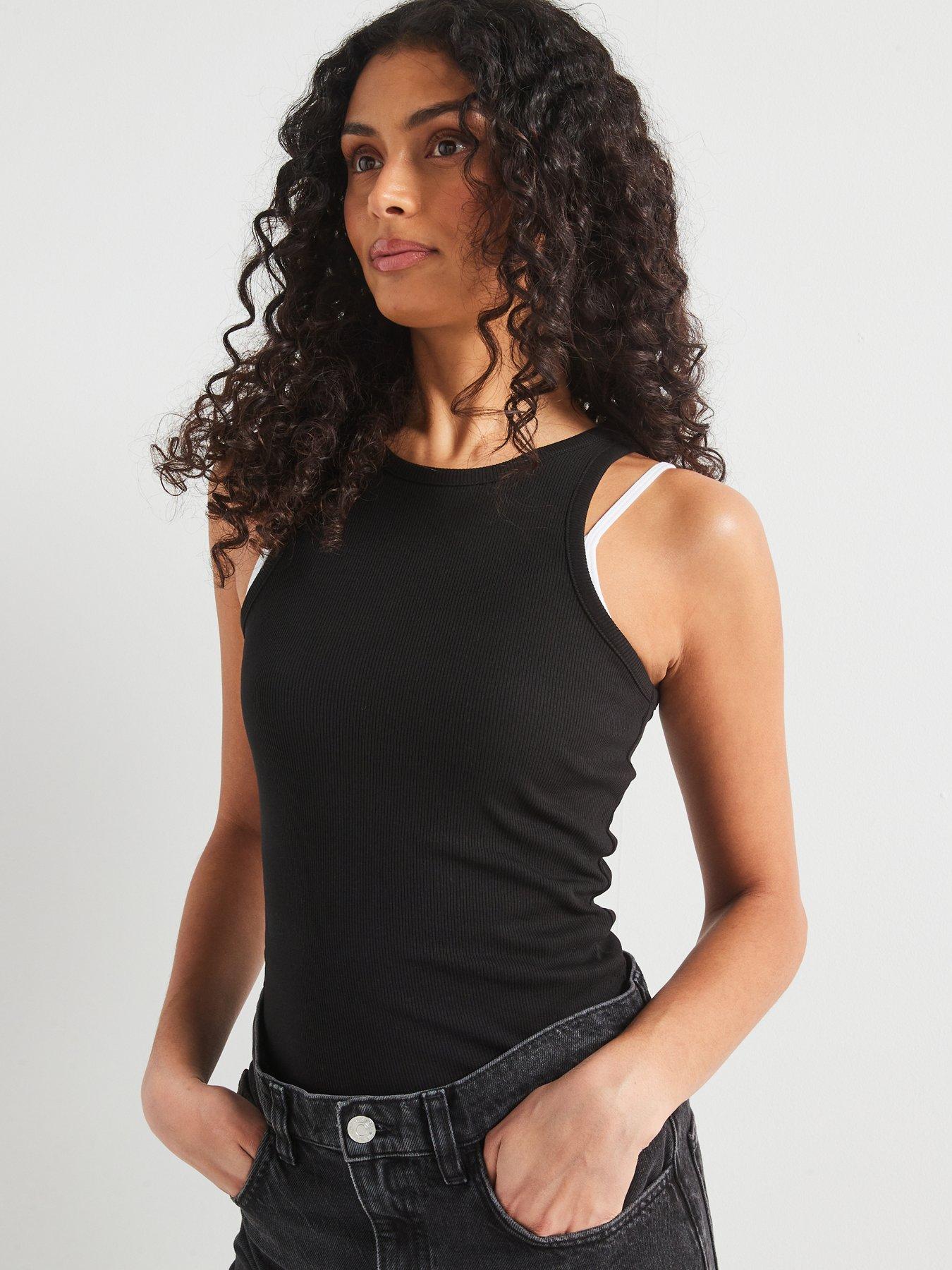 Image 5 of 6 of V by Very Ribbed Racer Vest