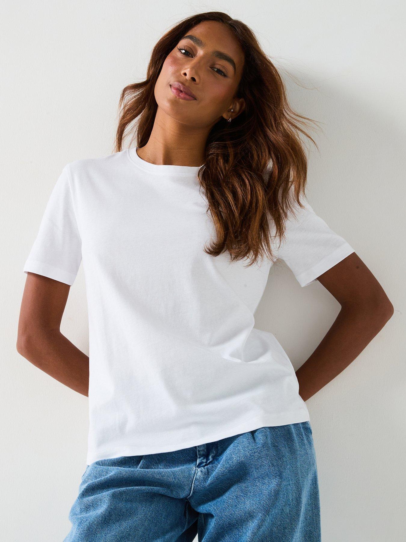 Image 2 of 6 of V by Very 2 Pack Essential Crew Neck T-shirts