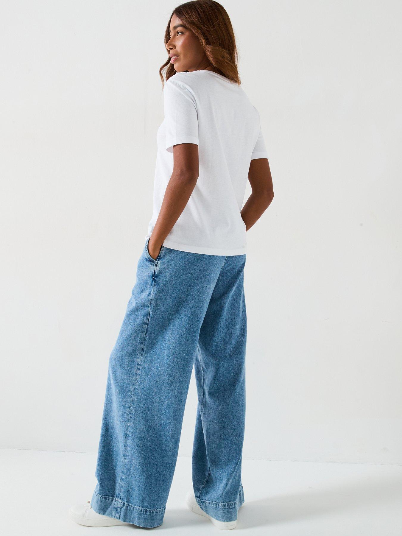 Image 3 of 6 of V by Very 2 Pack Essential Crew Neck T-shirts