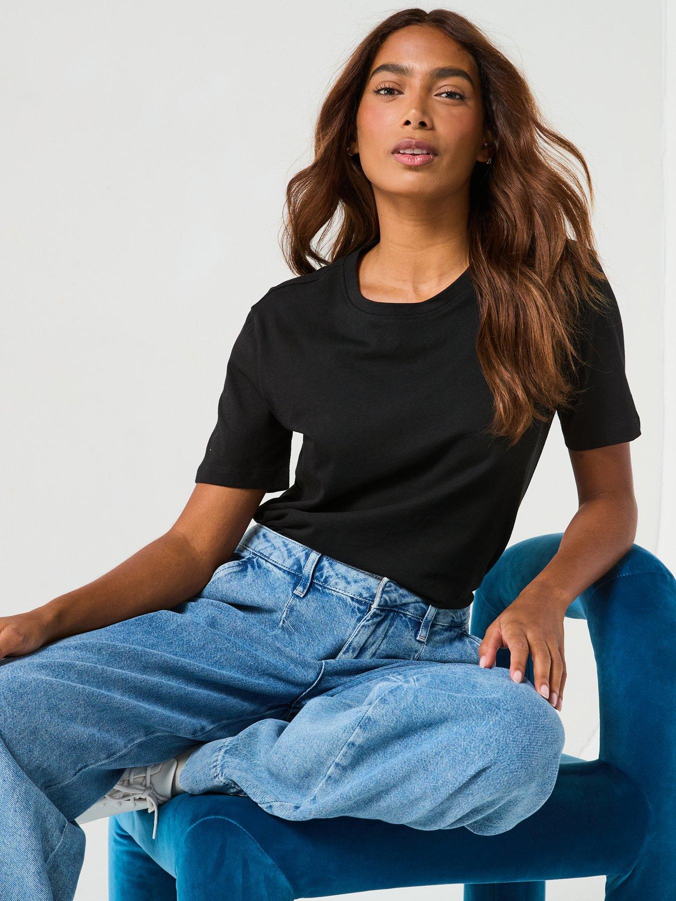 Image 5 of 6 of V by Very 2 Pack Essential Crew Neck T-shirts
