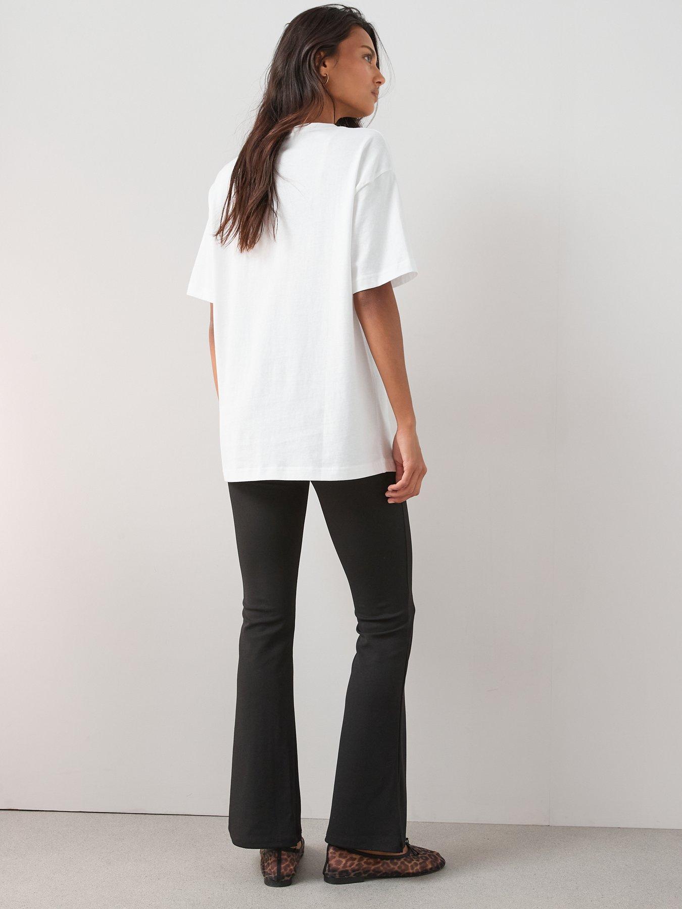  image of the-very-collection-crew-neck-oversized-t-shirt-white