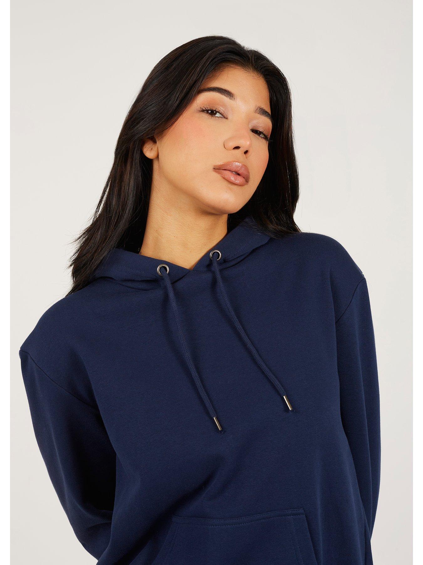 Image 4 of 4 of Brave Soul Long Sleeve Hoodie - Navy