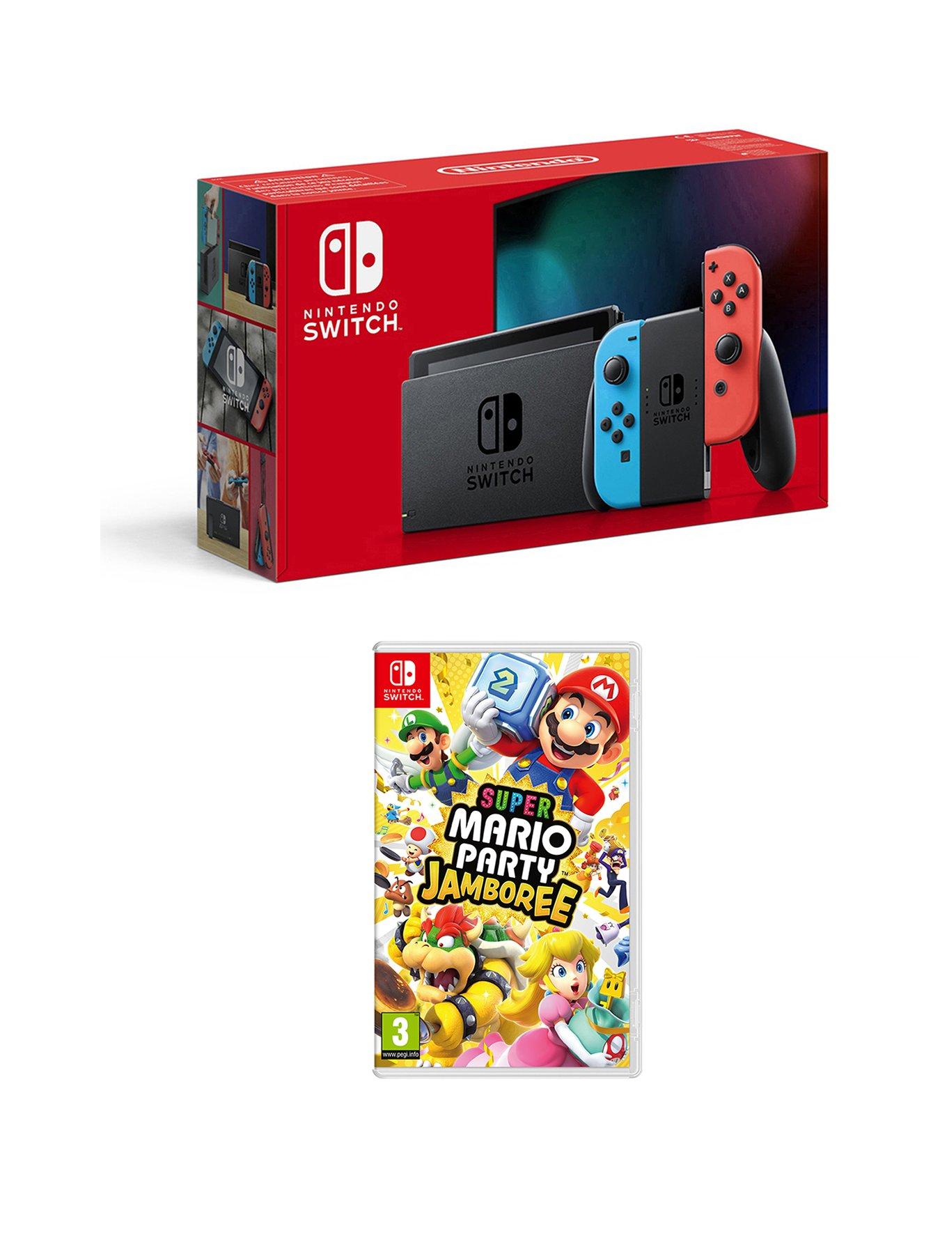 Image 1 of 7 of Nintendo Switch Neon Console &amp; Mario Party Jamboree
