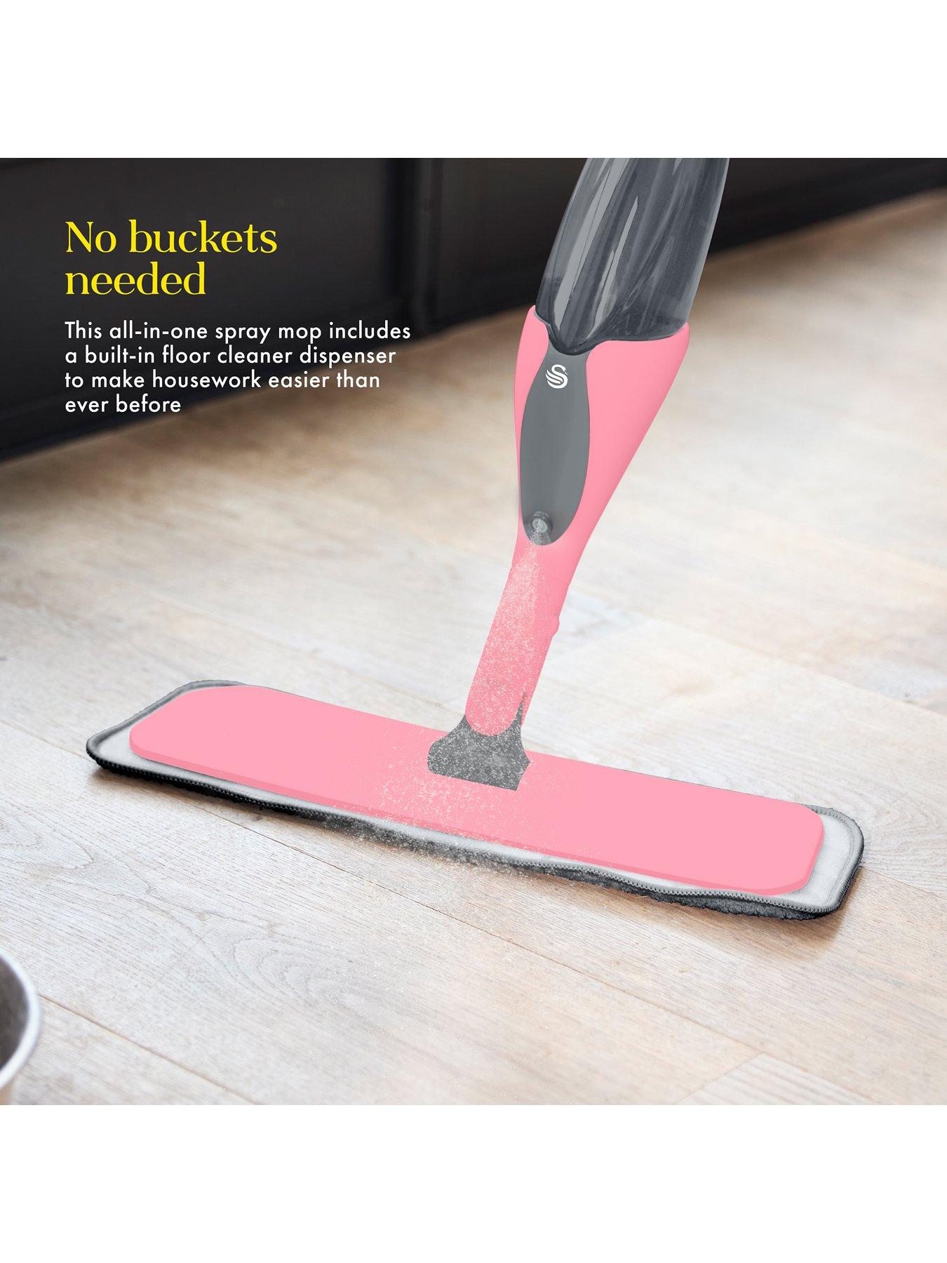 Swan Lynsey TVs Queen of Clean Spray Mop with Wet Mopping Pad. Dry ...