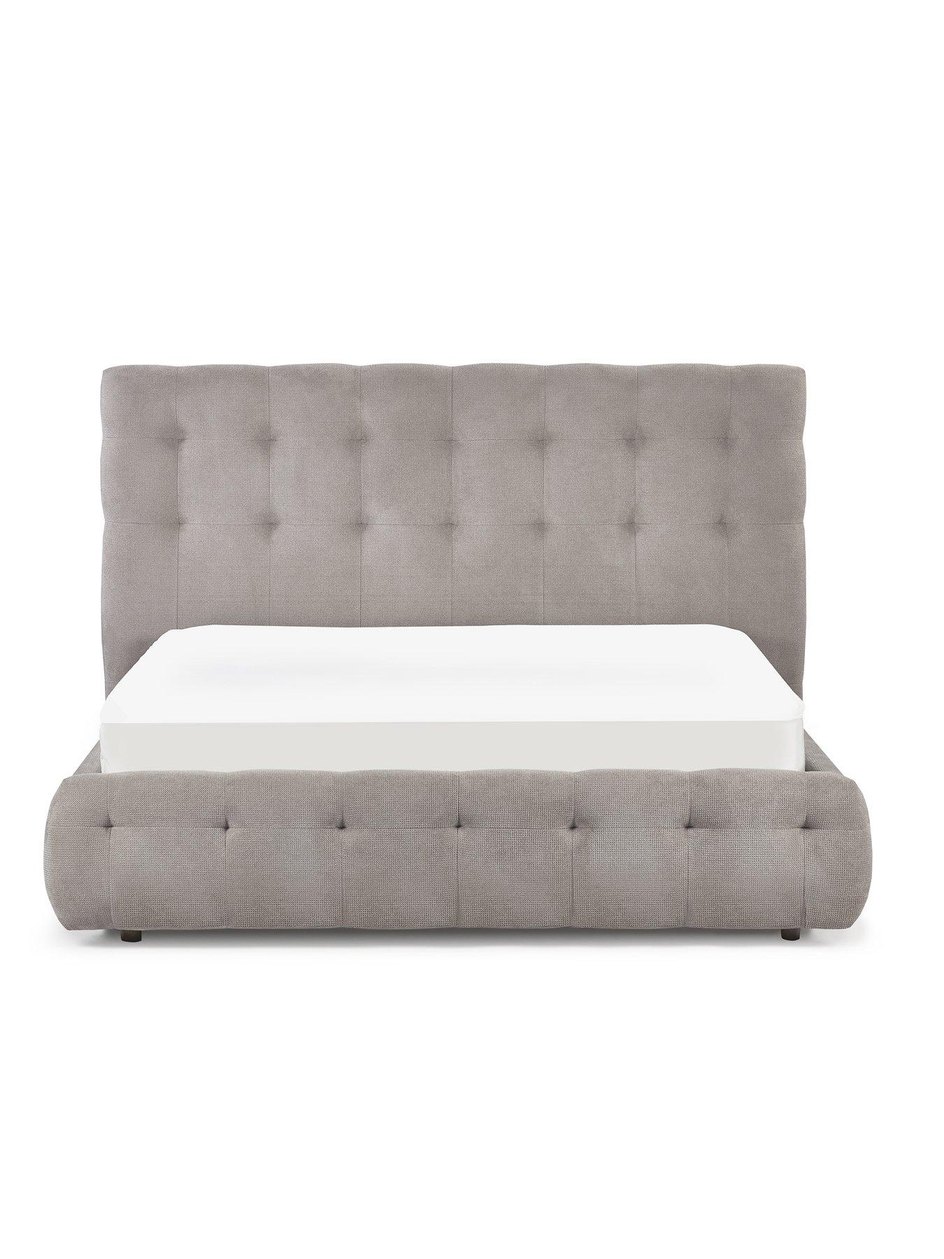 Image 3 of 6 of Julian Bowen Odette King Bed - Light Taupe