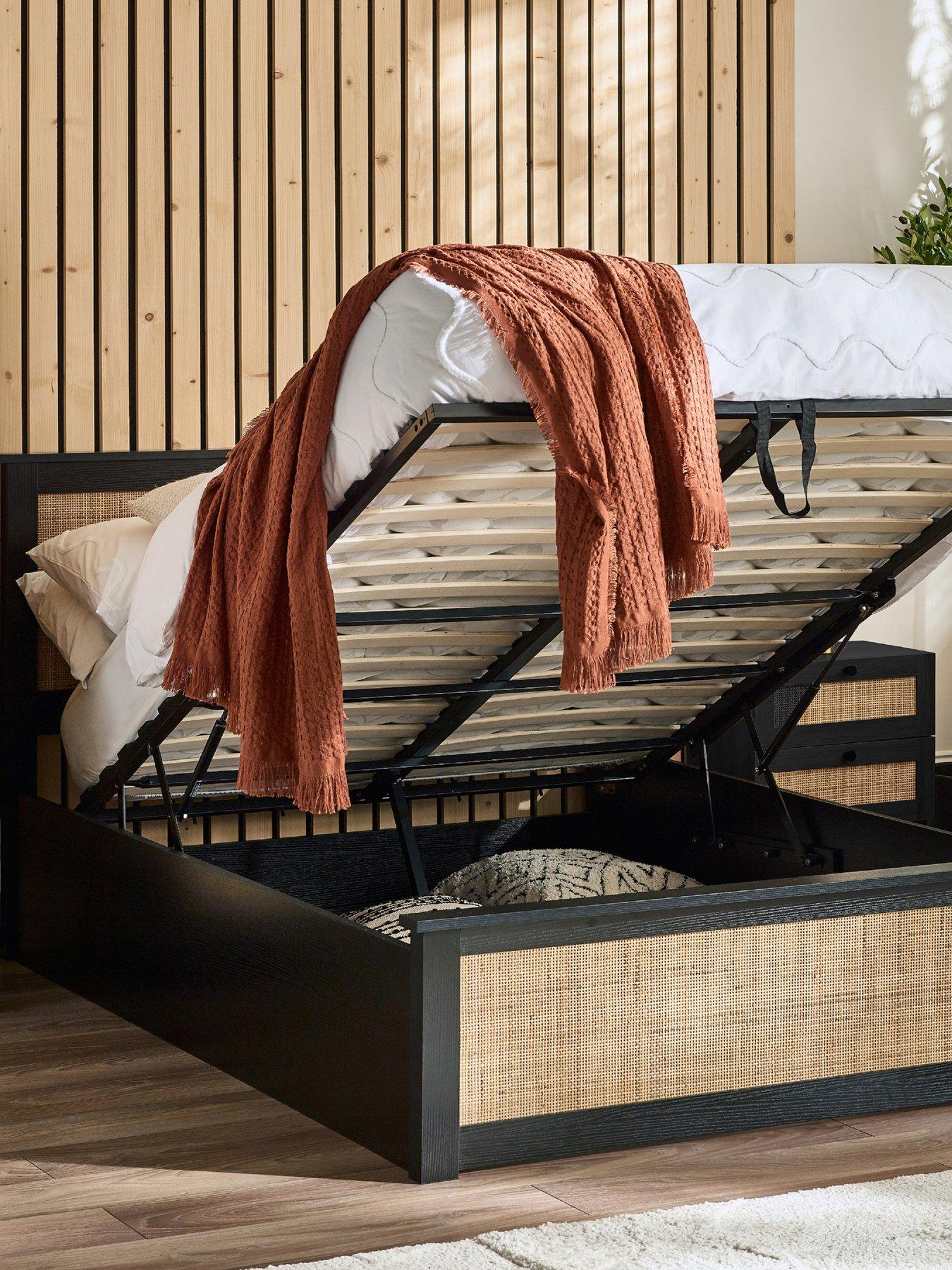 Image 7 of 7 of Julian Bowen Padstow Lift Up Ottoman&nbsp;Bed Frame&nbsp;- Black