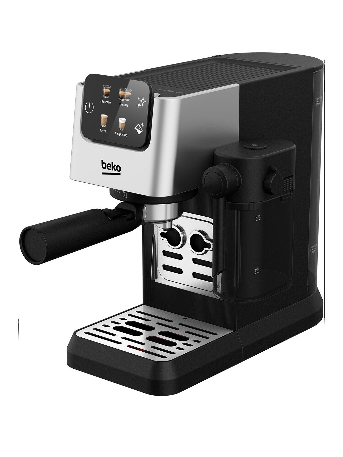 Beko CaffeExperto™ CEP5304X Semi-Automatic Espresso Coffee Machine with Integrated Milk Jug – Silver