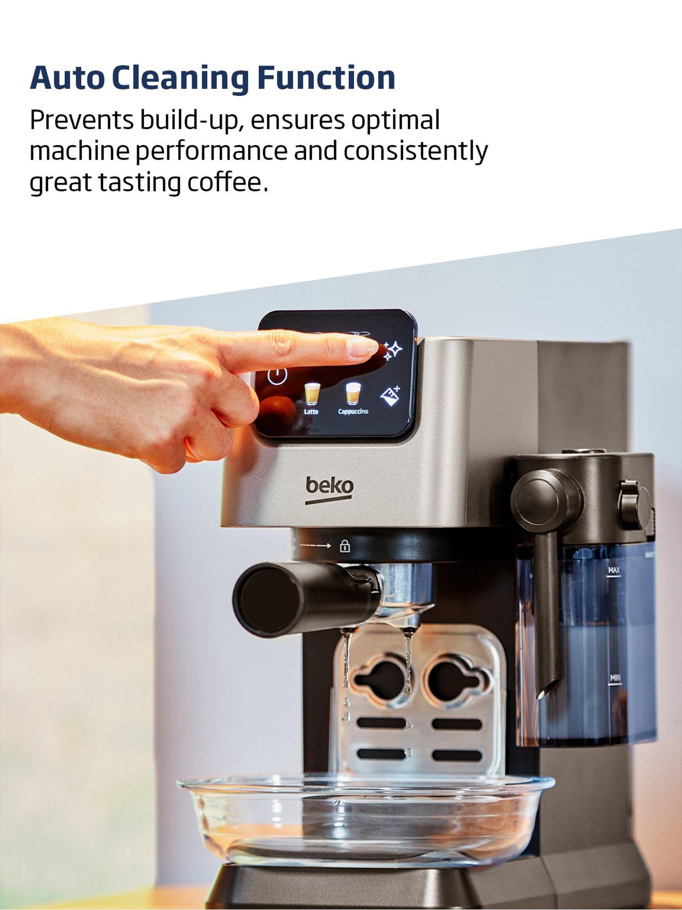  image of beko-caffeexpertotrade-cep5304x-semi-automatic-espresso-coffee-machine-with-integrated-milk-jug-ndash-silver