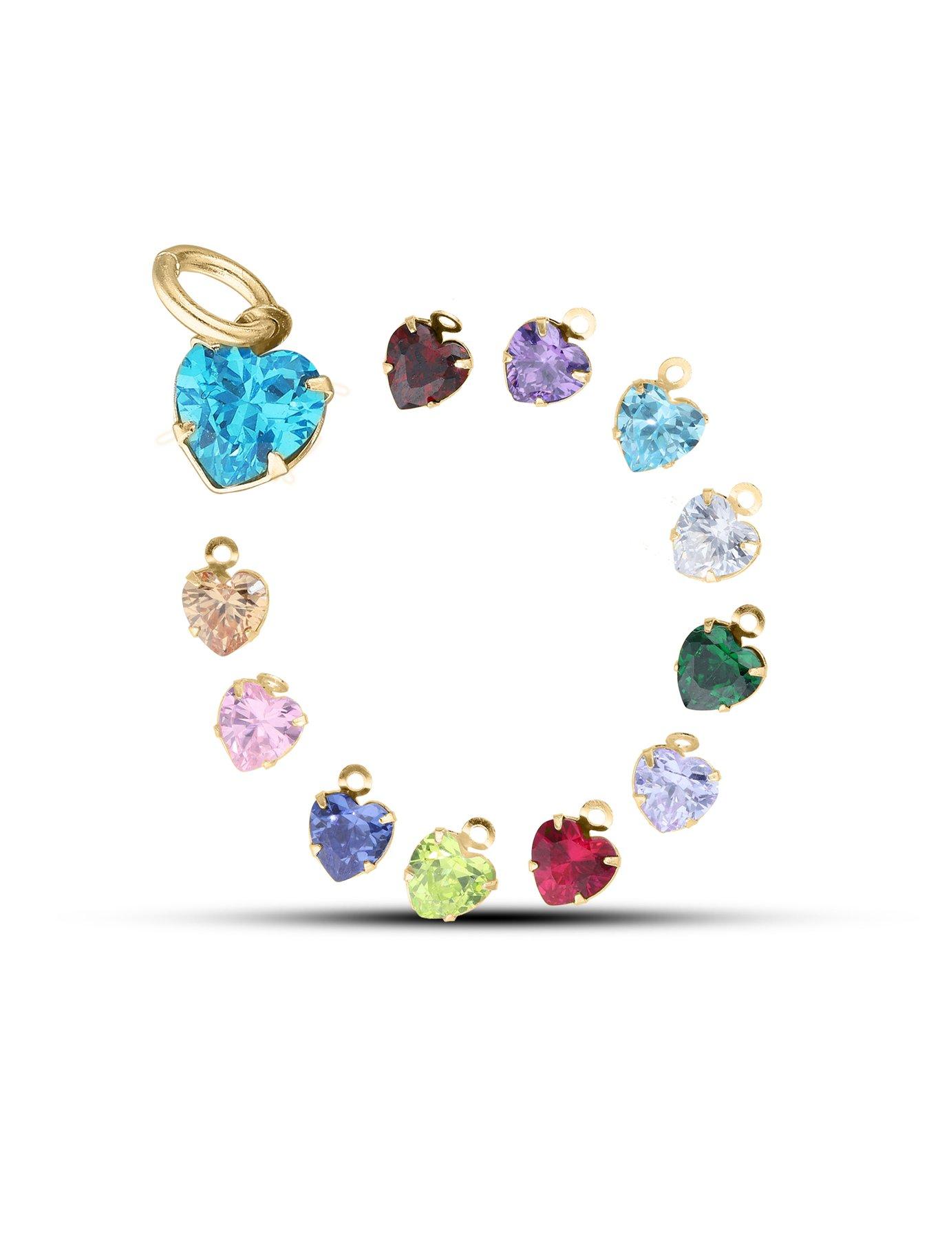 Image 2 of 3 of The Love Collection Personalised GP Sterling Silver name and birthstone charm pendant