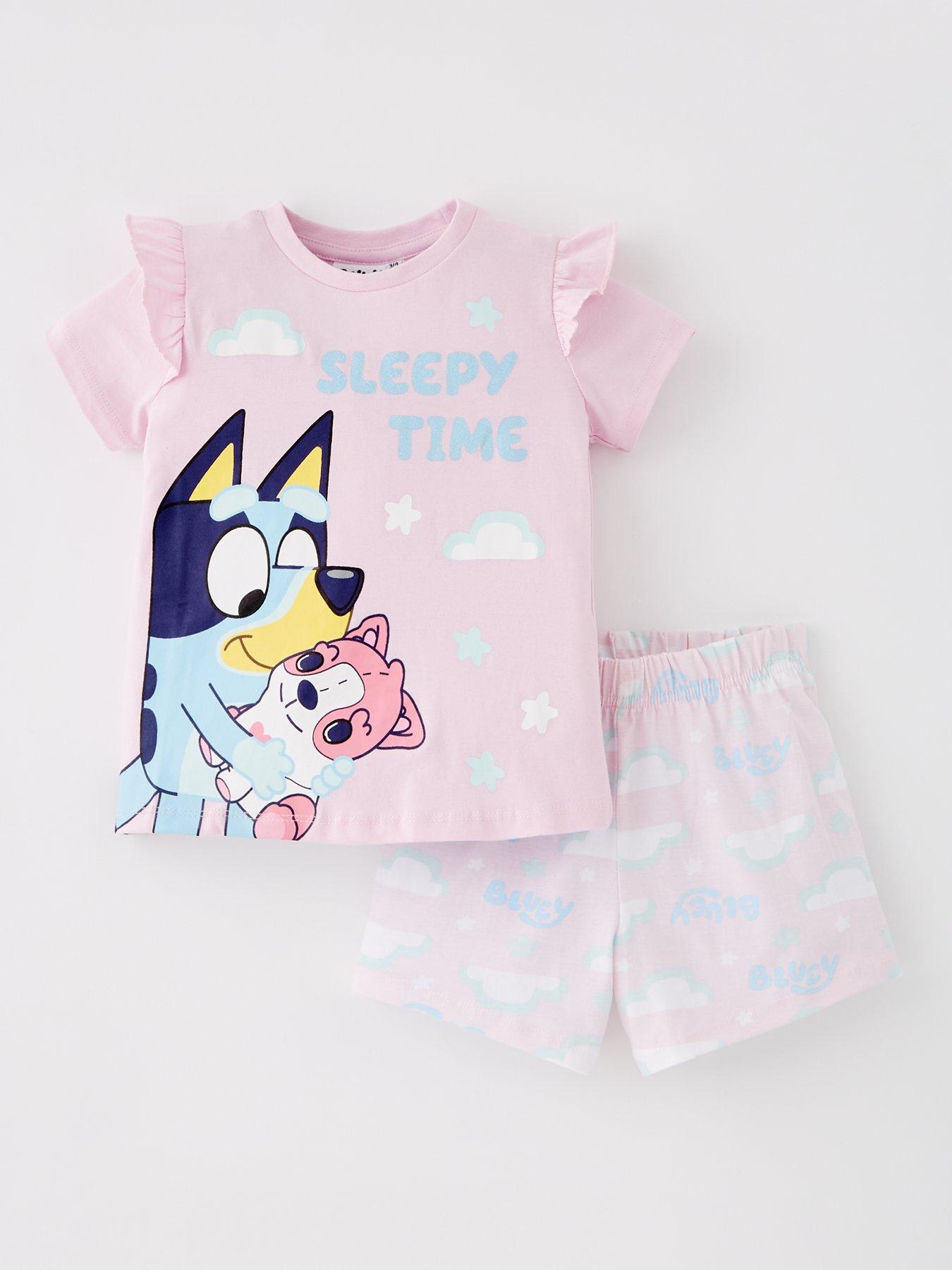 bluey-frill-short-sleeve-pyjamas-pink