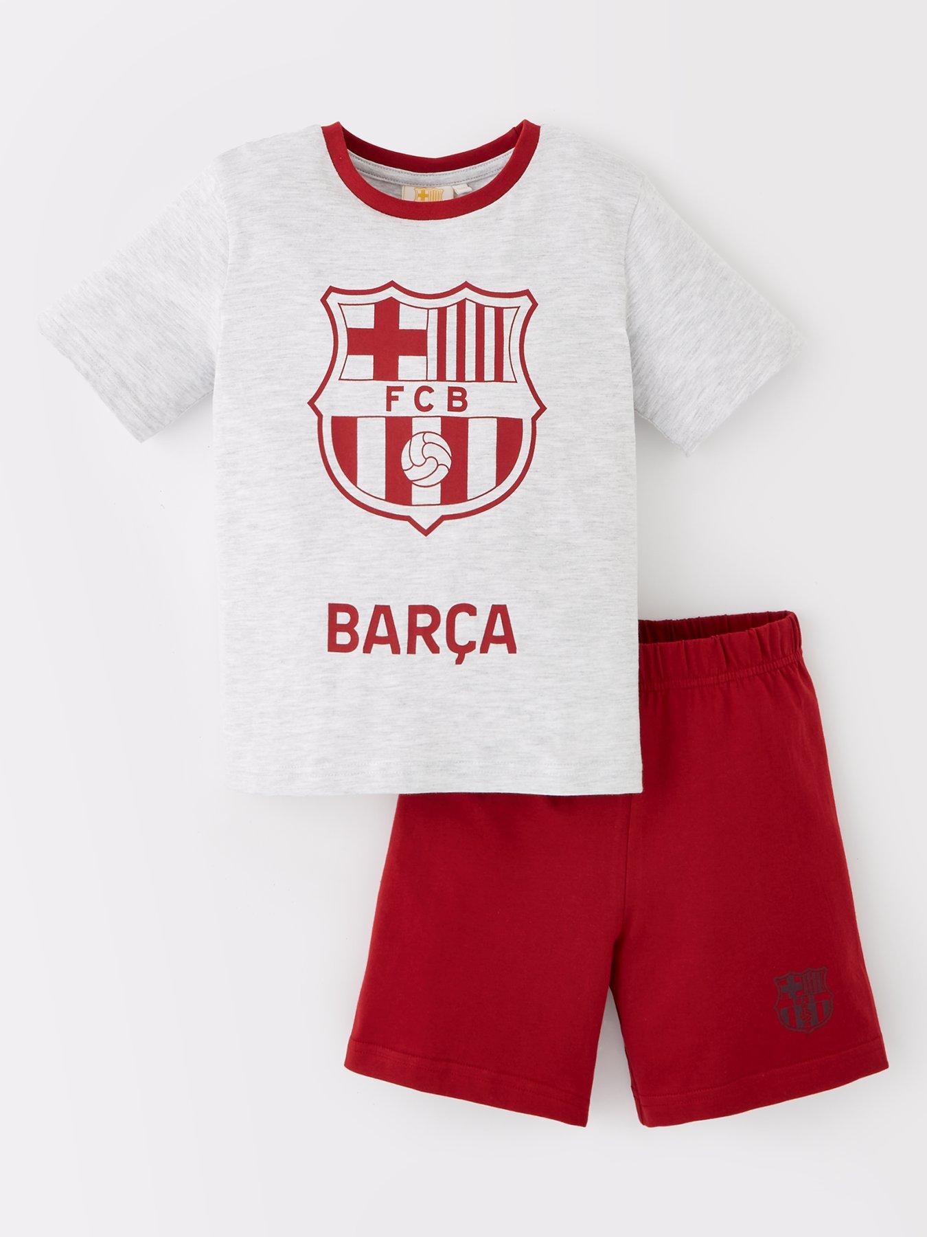 barcelona-fc-football-club-short-pyjama-set