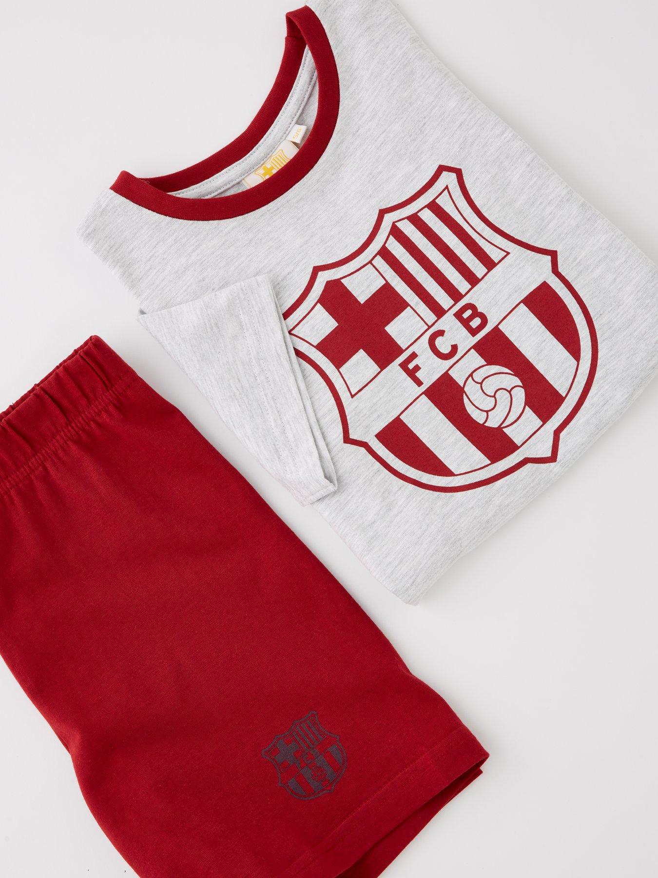 Image 3 of 4 of Barcelona FC Football Club Short Pyjama Set - Burgundy/White