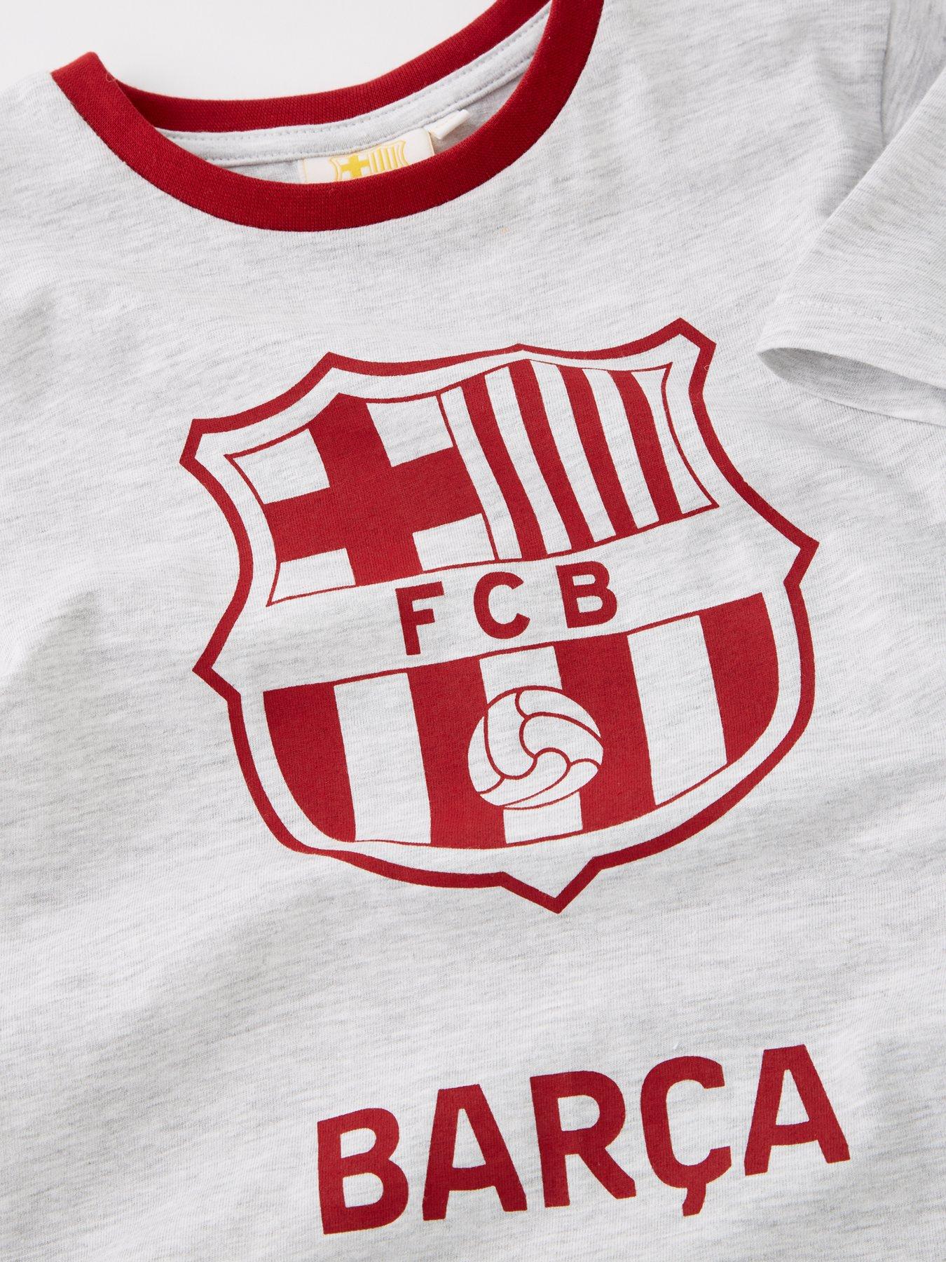 Image 4 of 4 of Barcelona FC Football Club Short Pyjama Set - Burgundy/White