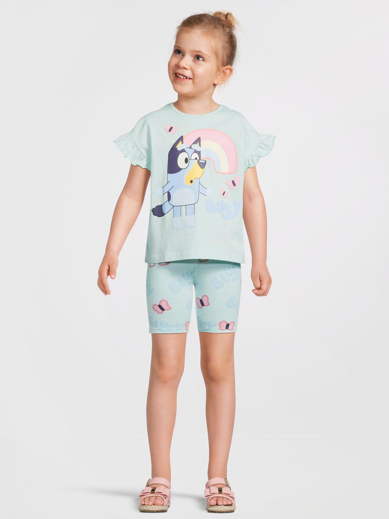 bluey-short-sleeve-top-and-cycling-short-set-blue
