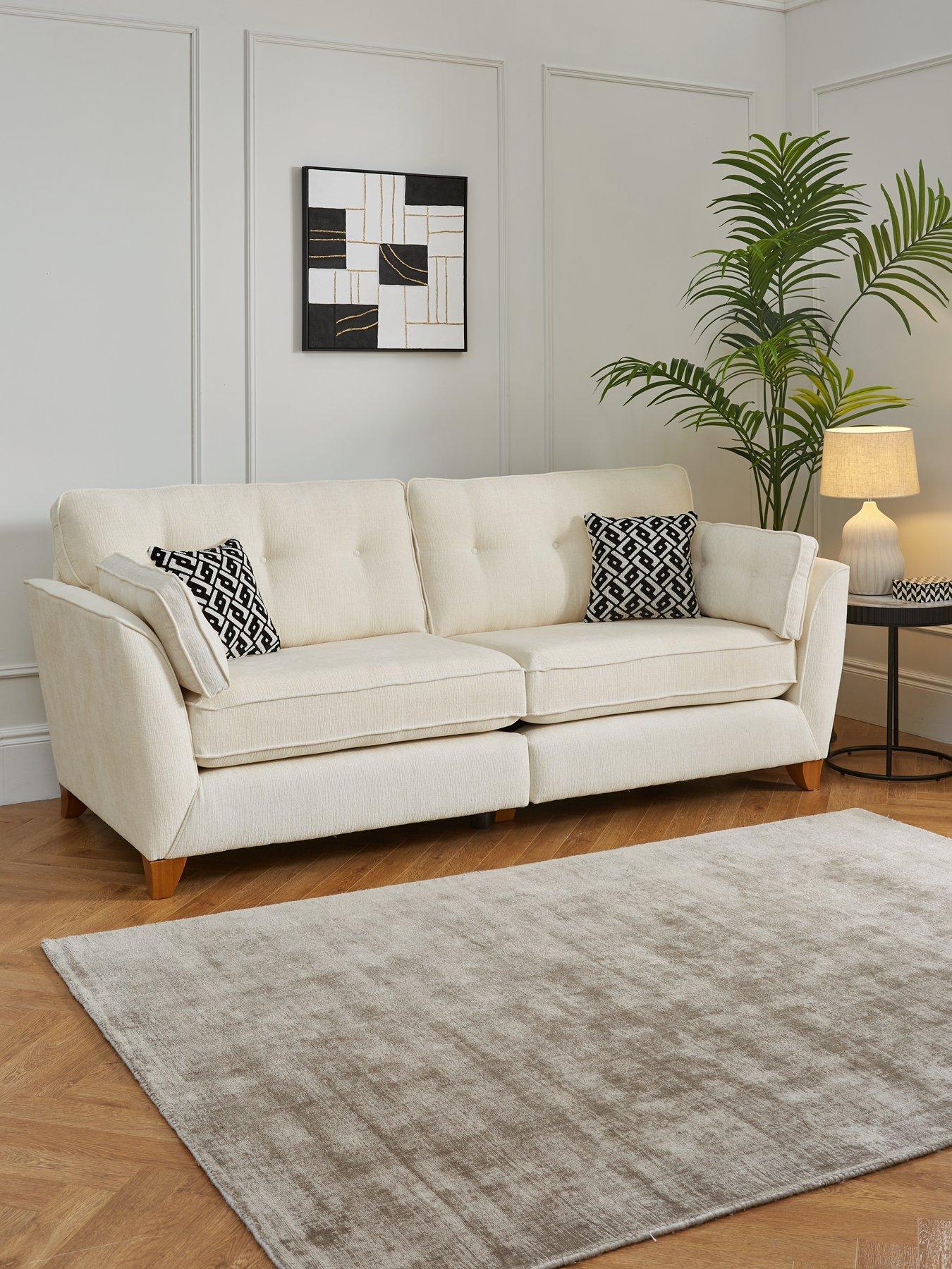 undefined Cullen 4 Seater Standard Back Fabric Sofa - Made in the UK