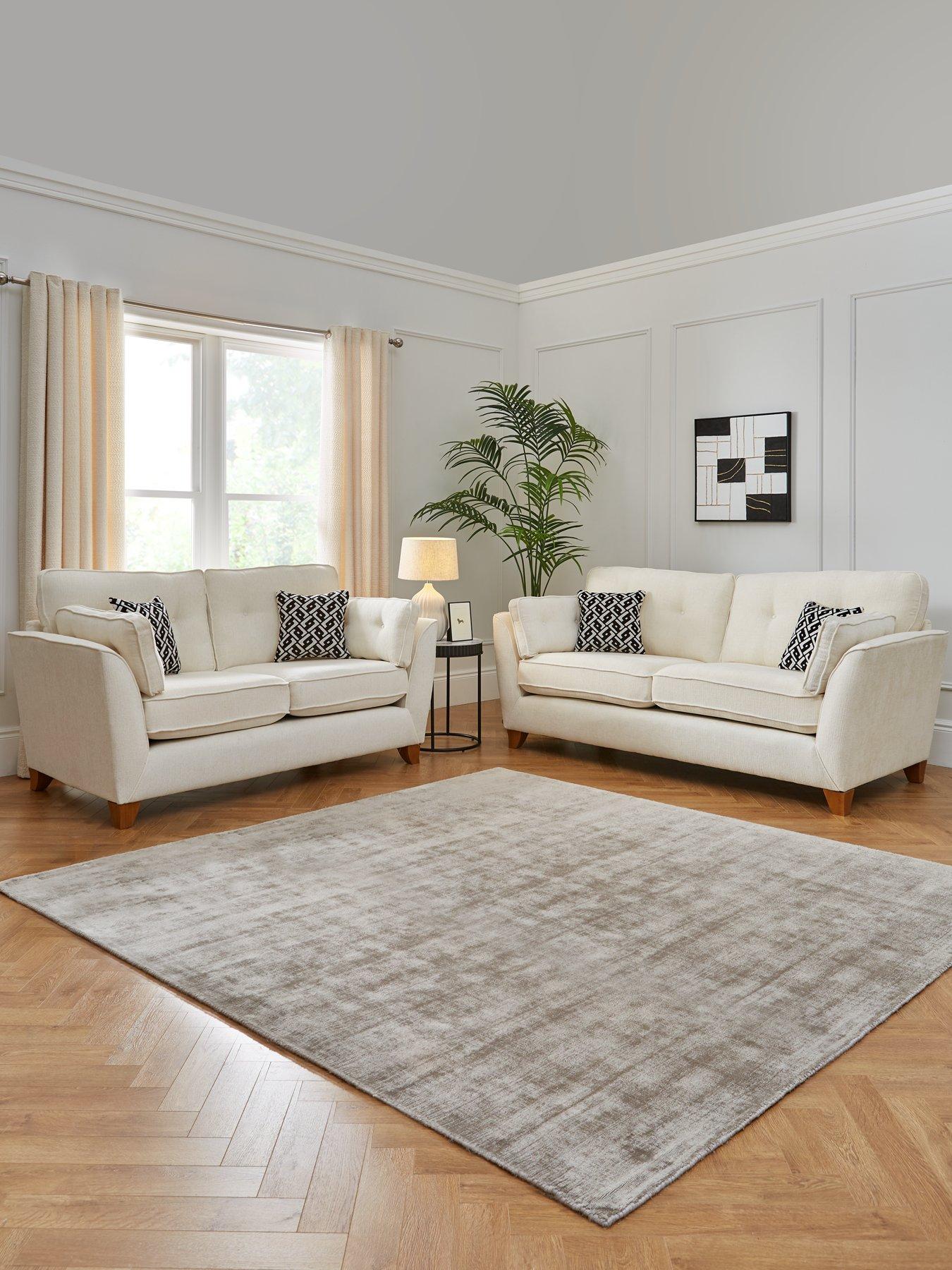 undefined Cullen 3 + 2 Seater Standard Back Fabric Sofa Set (Buy  &  SAVE!) - Made in the UK