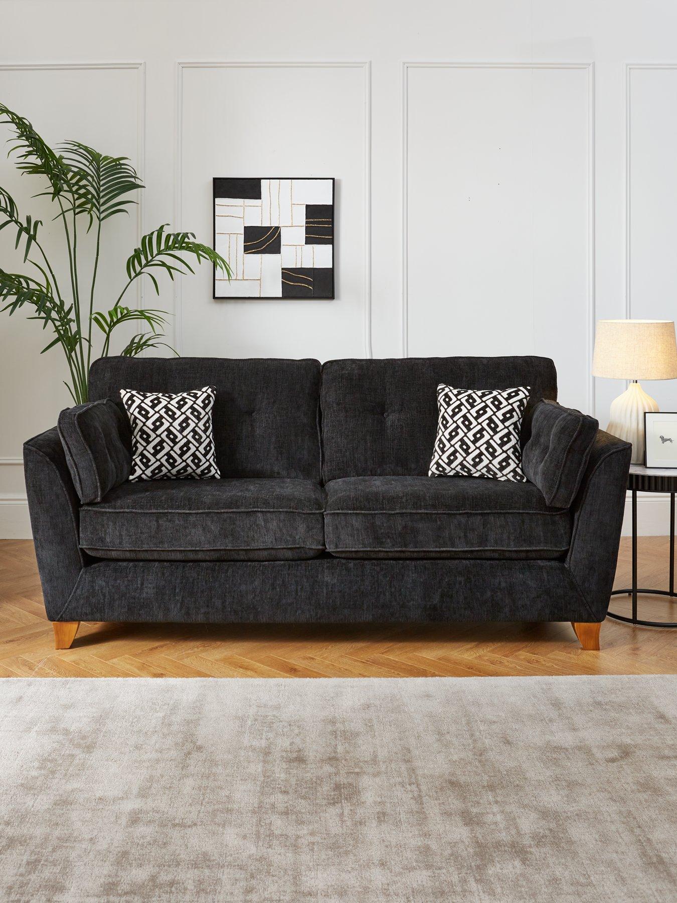 undefined Cullen 3 Seater Standard Back Fabric Sofa - Made in the UK