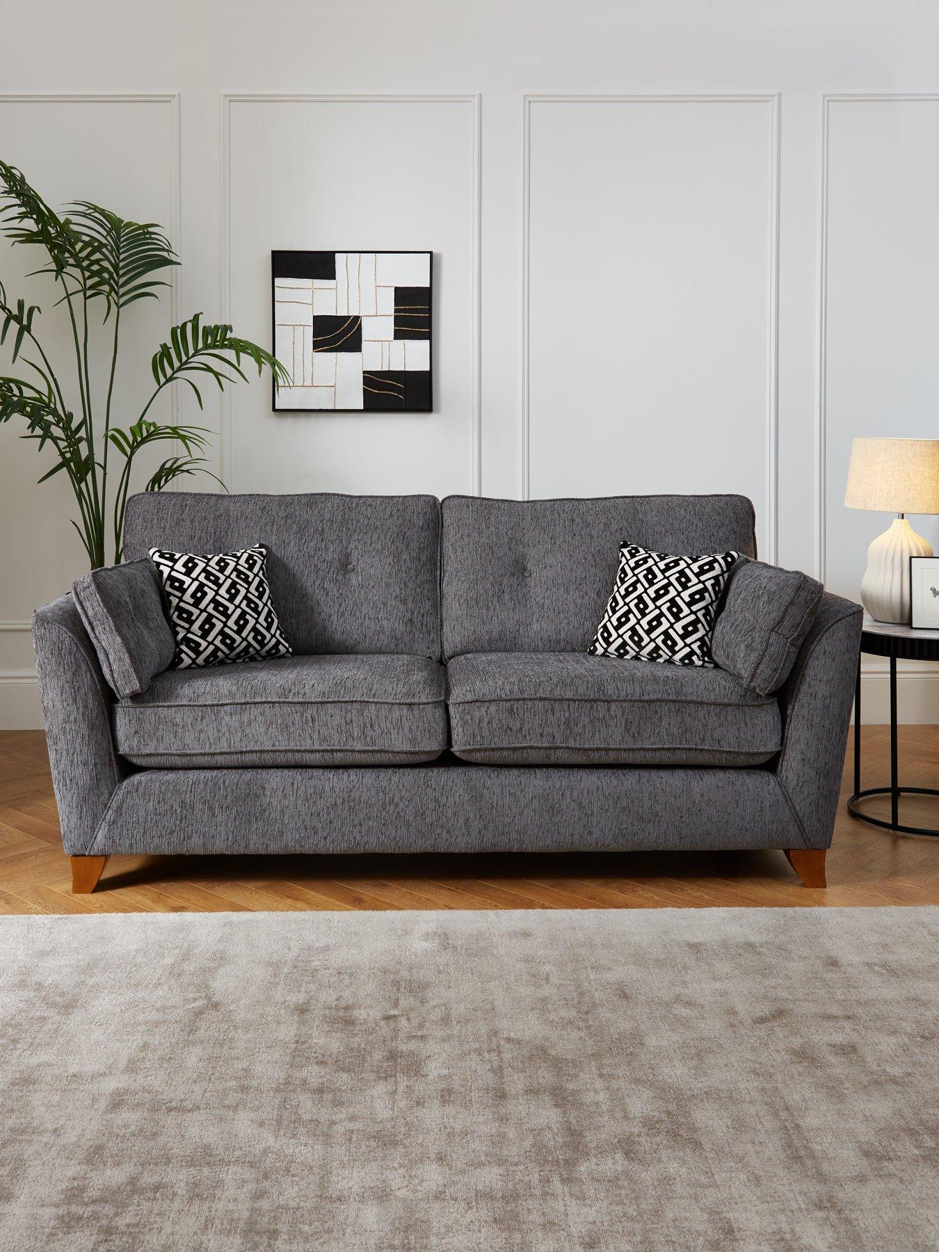 undefined Cullen 3 Seater Standard Back Fabric Sofa - Made in the UK