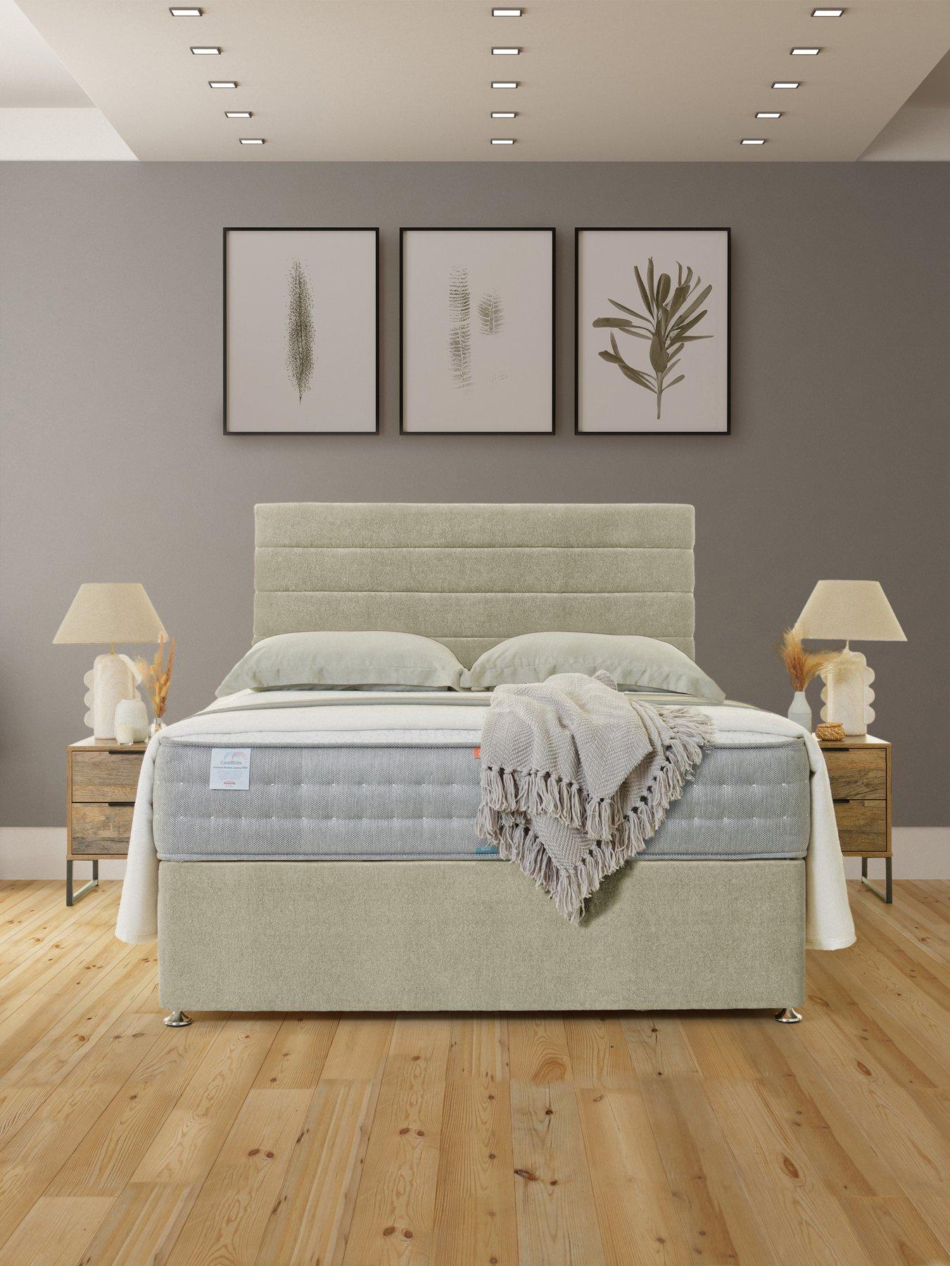 undefined Coolbliss Seasons 1000 Pocket Luxury Divan Bed with Storage Options - Headboard Included