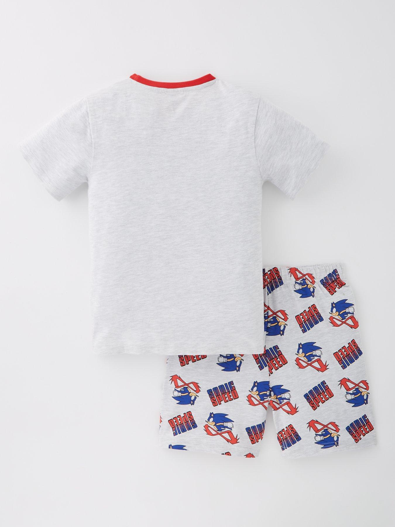  image of sonic-the-hedgehog-speed-shorts-pyjama-set-grey
