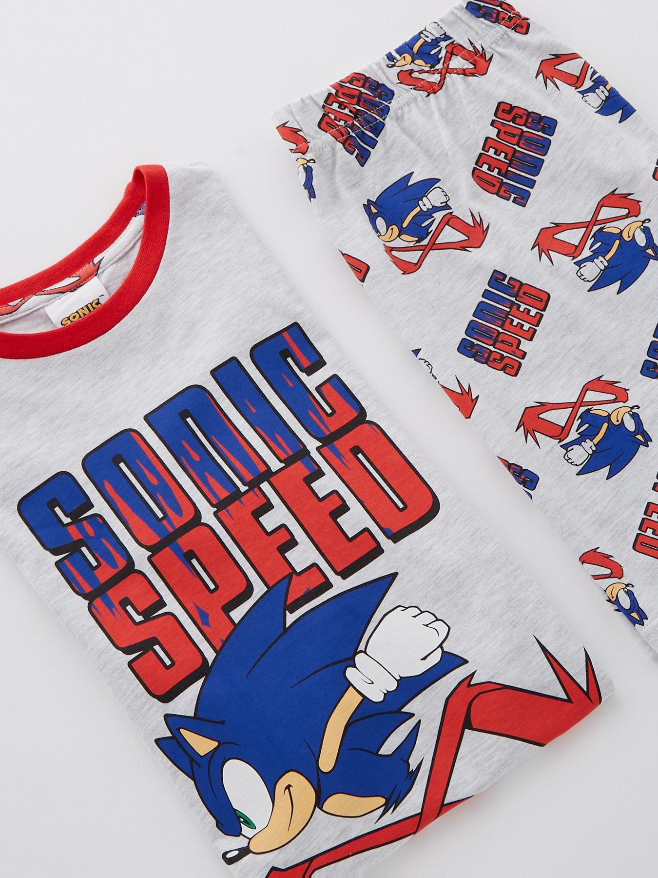  image of sonic-the-hedgehog-speed-shorts-pyjama-set-grey