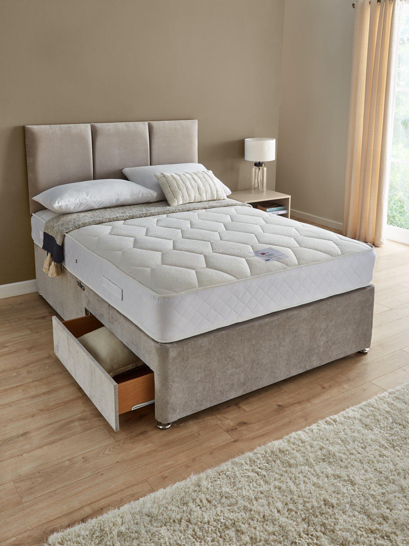 Very Home Sheridan Divan Base, Comfort Memory Mattress and Headboard - FSC® Certified