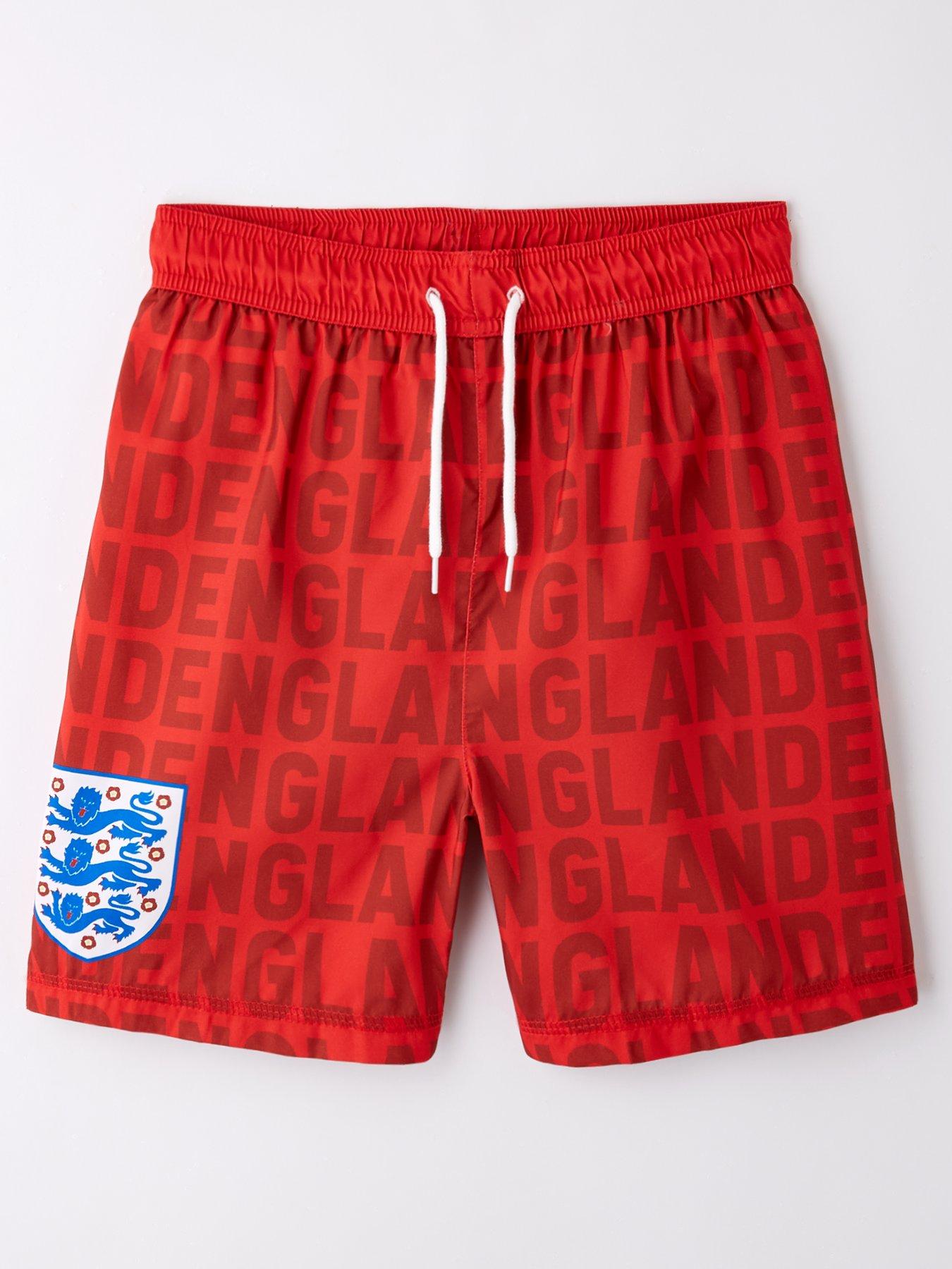 england-football-swim-shorts-red