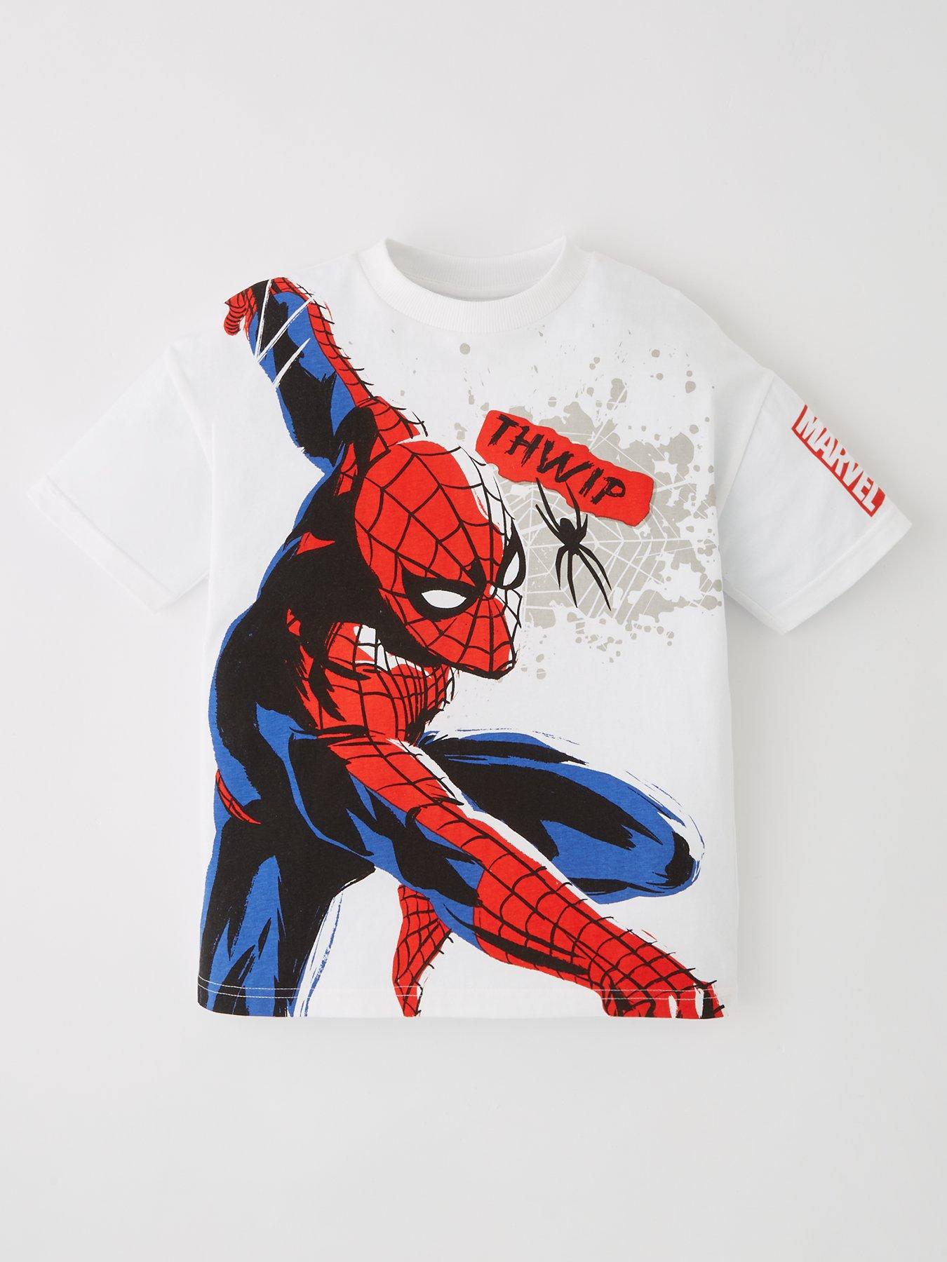 front image of spiderman-graphic-t-shirt-multi
