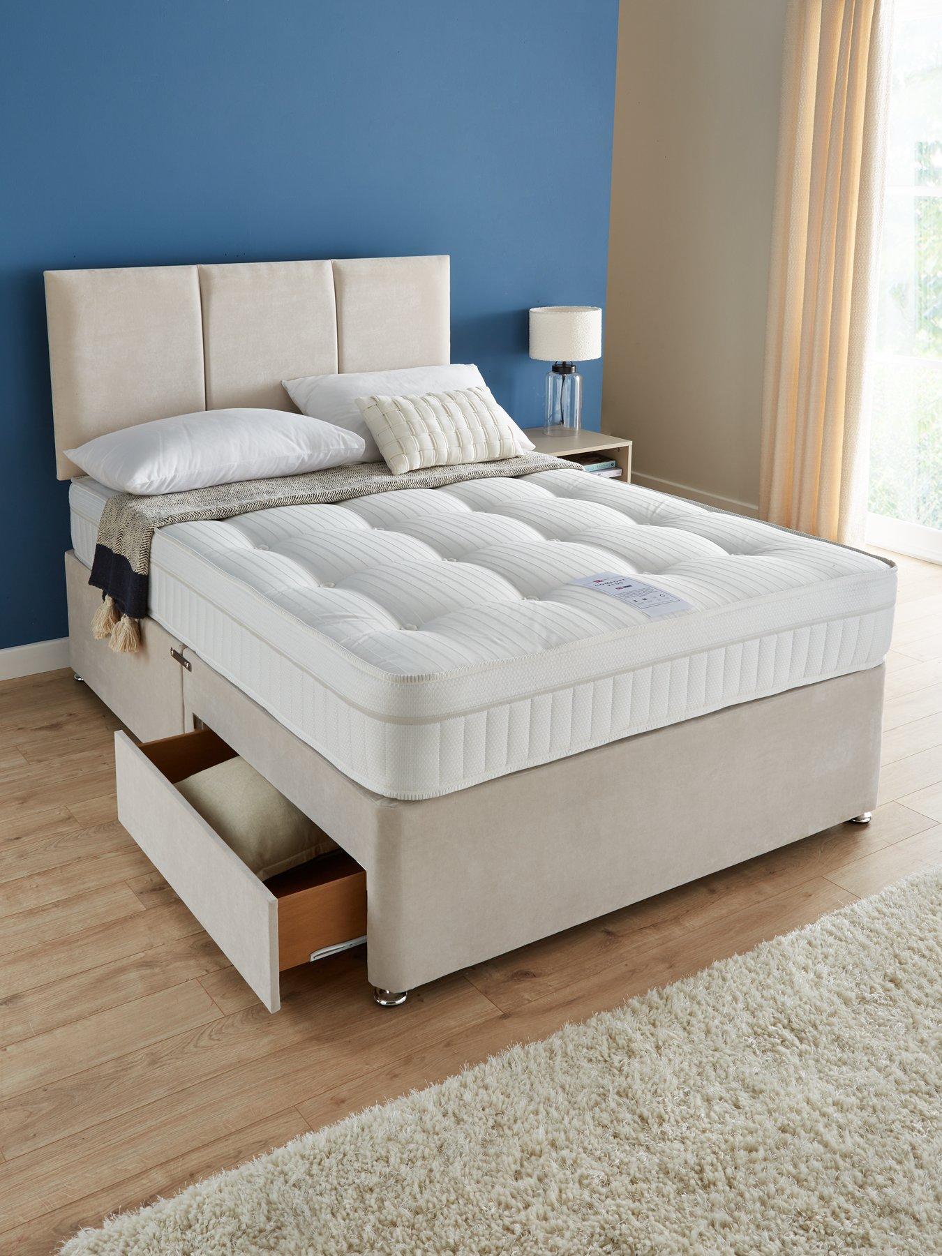Very Home Sheridan Divan Base, Comfort Plus Mattress and Headboard - FSC® Certified
