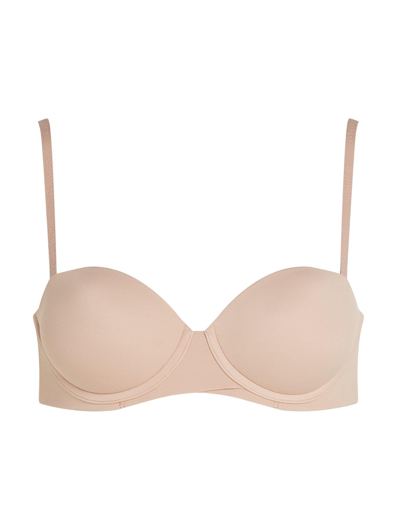 Image 5 of 5 of Calvin Klein Perfectly Fit Strapless Push Up Bra - Beige