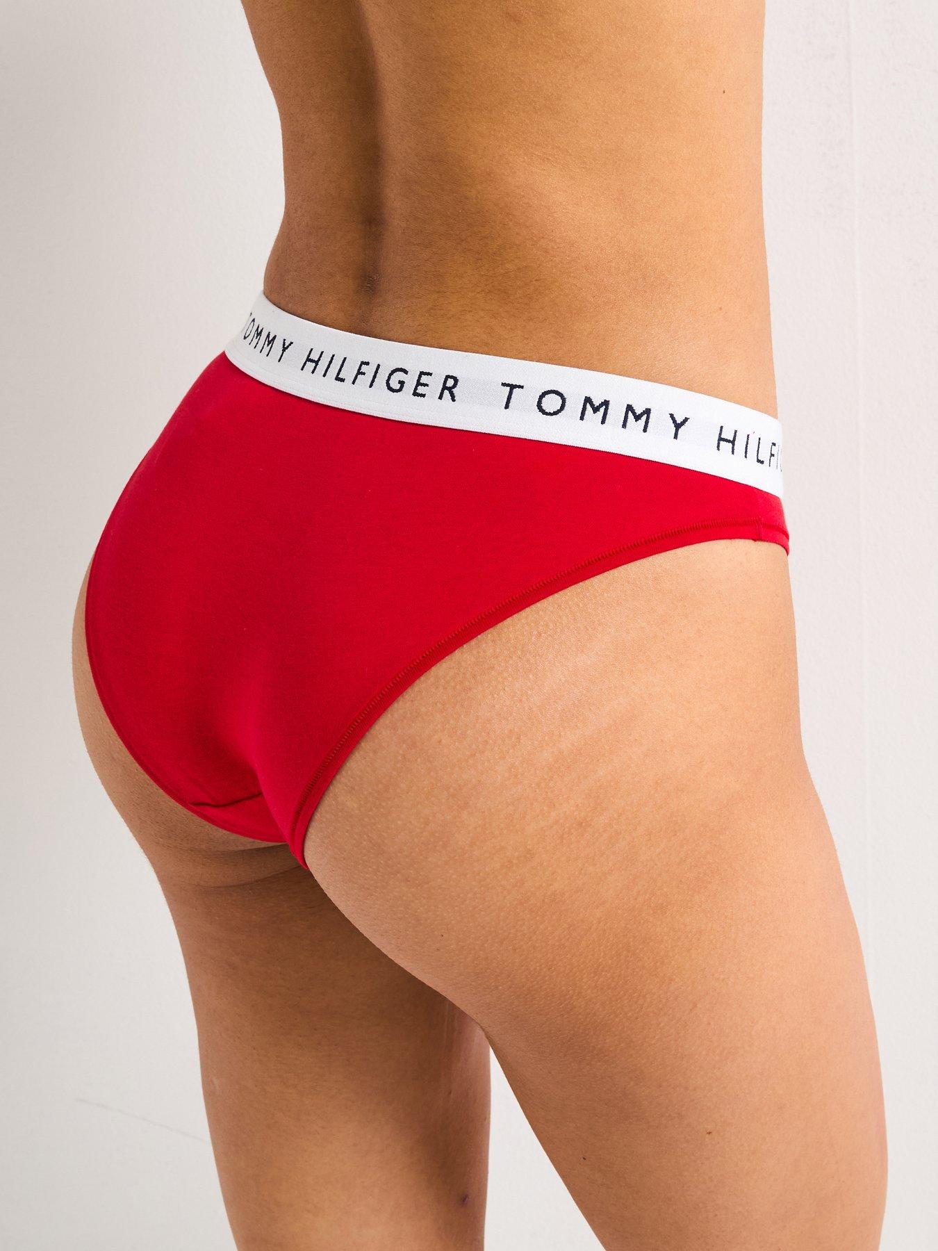 Image 2 of 5 of Tommy Hilfiger Heritage Cotton Bikini Brief - Red