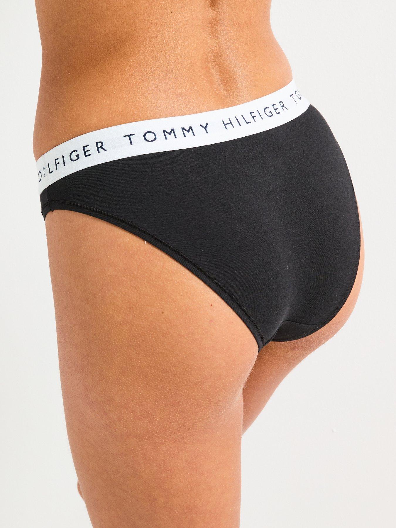 image of tommy-hilfiger-heritage-cotton-bikini-brief-black