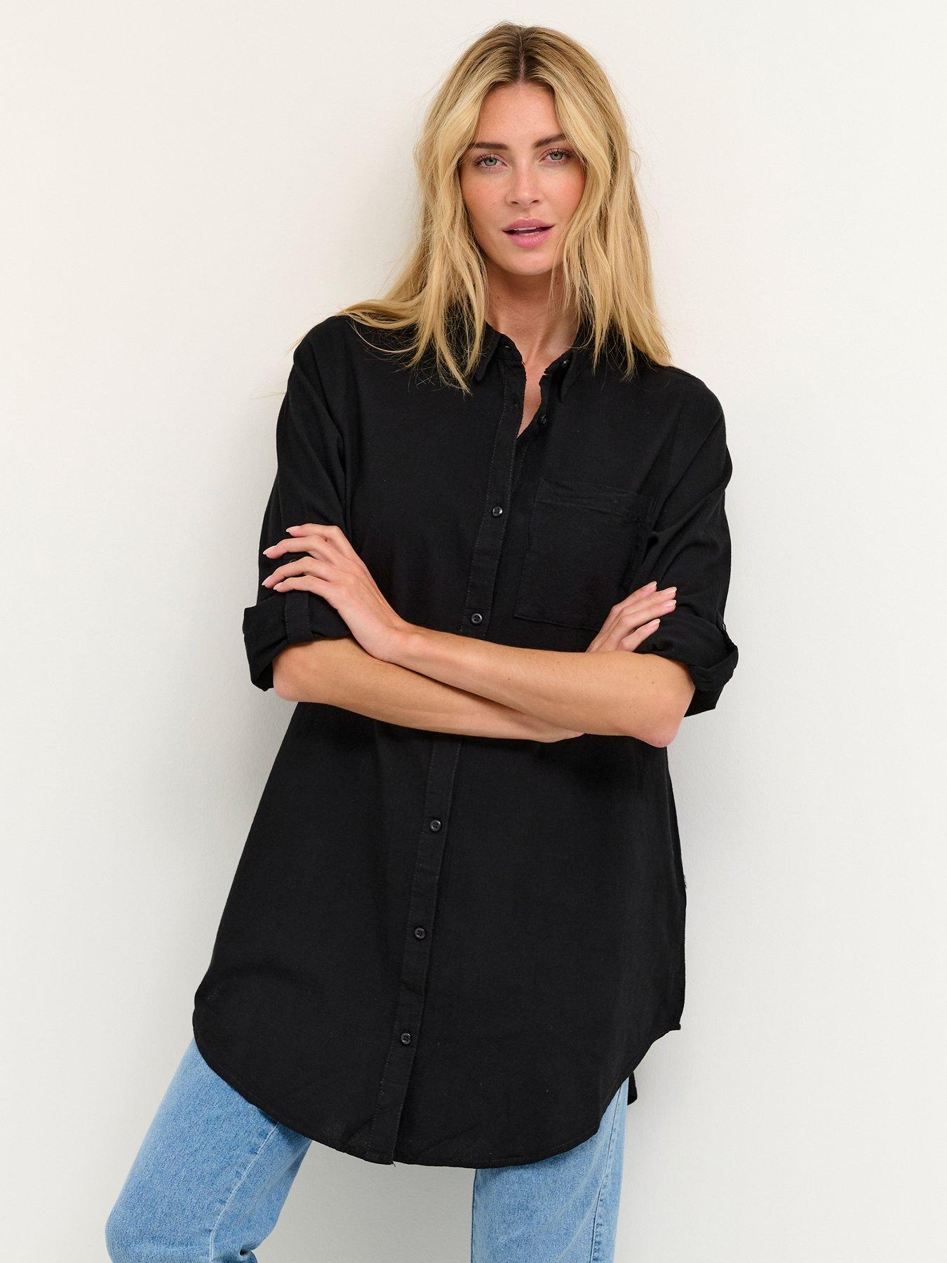 kaffe-naya-tunic-shirt-black