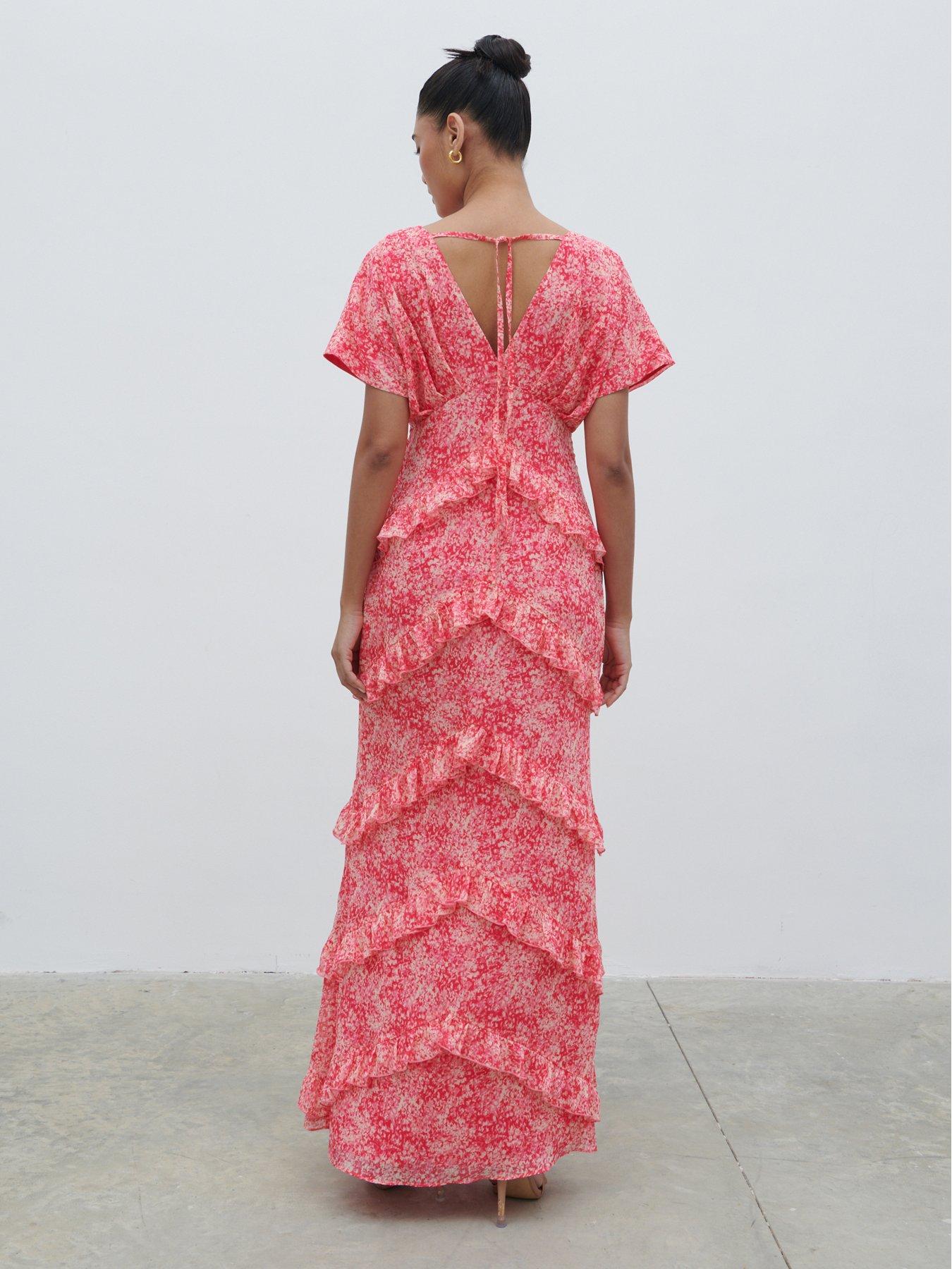  image of pretty-lavish-tasmin-floral-v-neck-ruffle-maxi-dress-pink