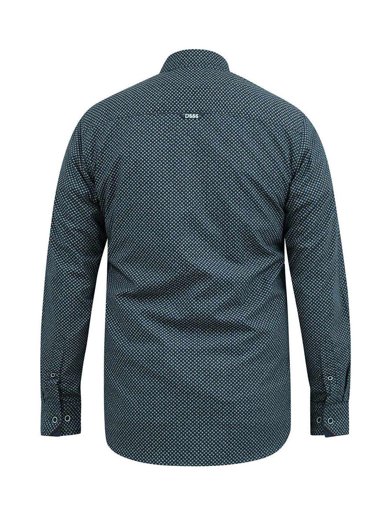 Image 4 of 5 of D555 Morgan Button Down Shirt - Navy Print