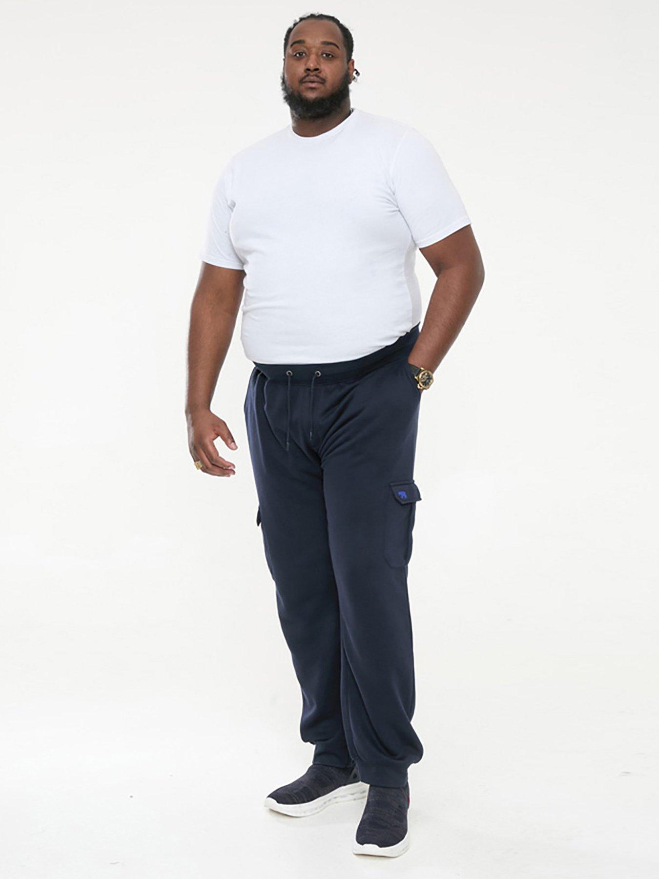  image of d555-tilden-cargo-pocket-cuffed-joggers-navy