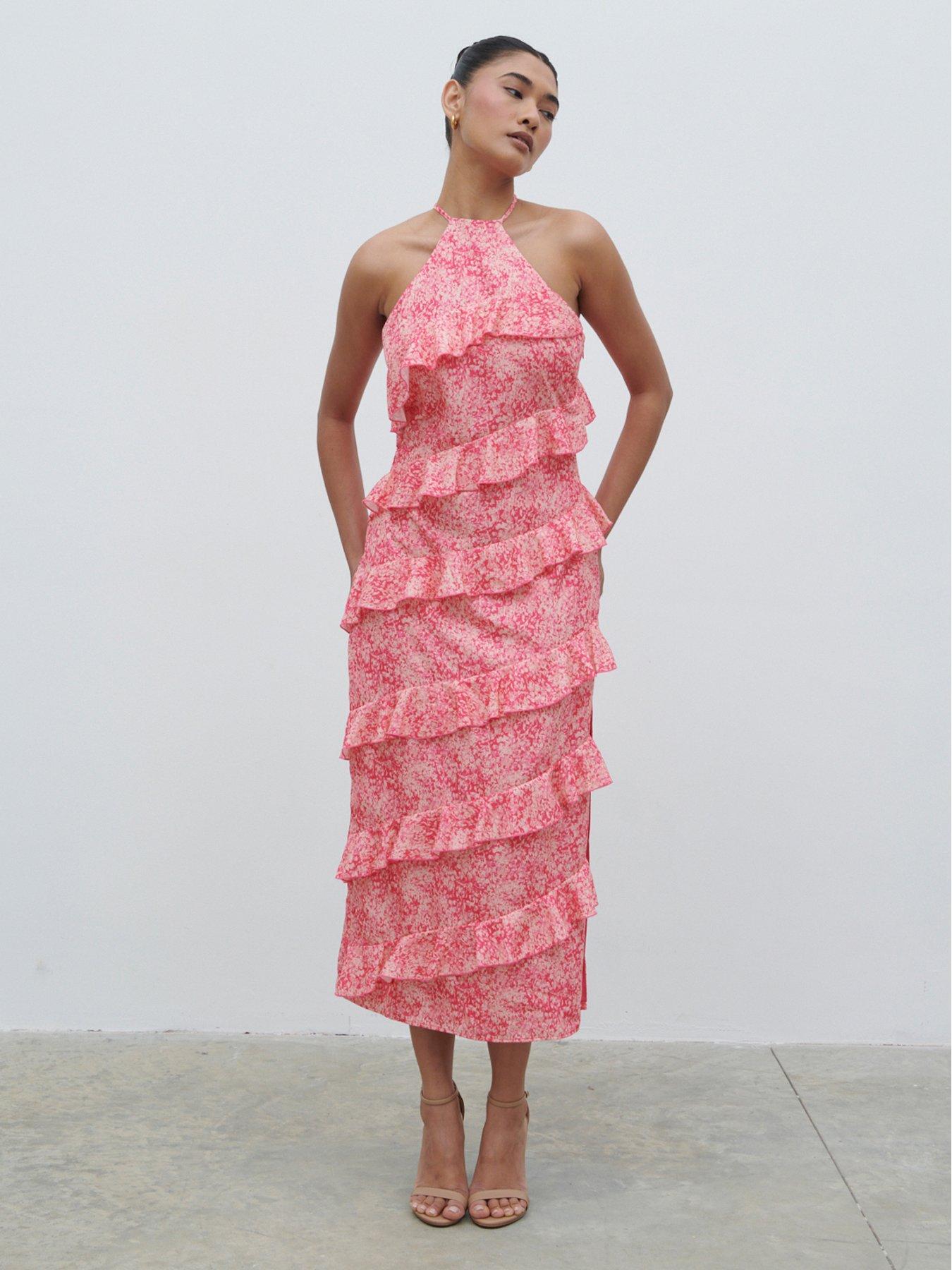 pretty-lavish-katy-ruffle-halterneck-midaxi-dress-pink