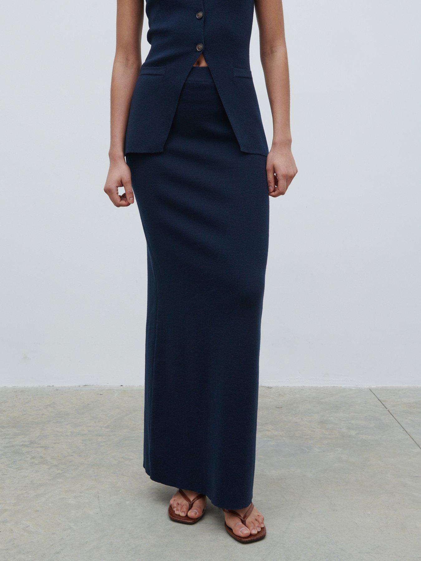 pretty-lavish-reese-knitted-maxi-skirt-navy