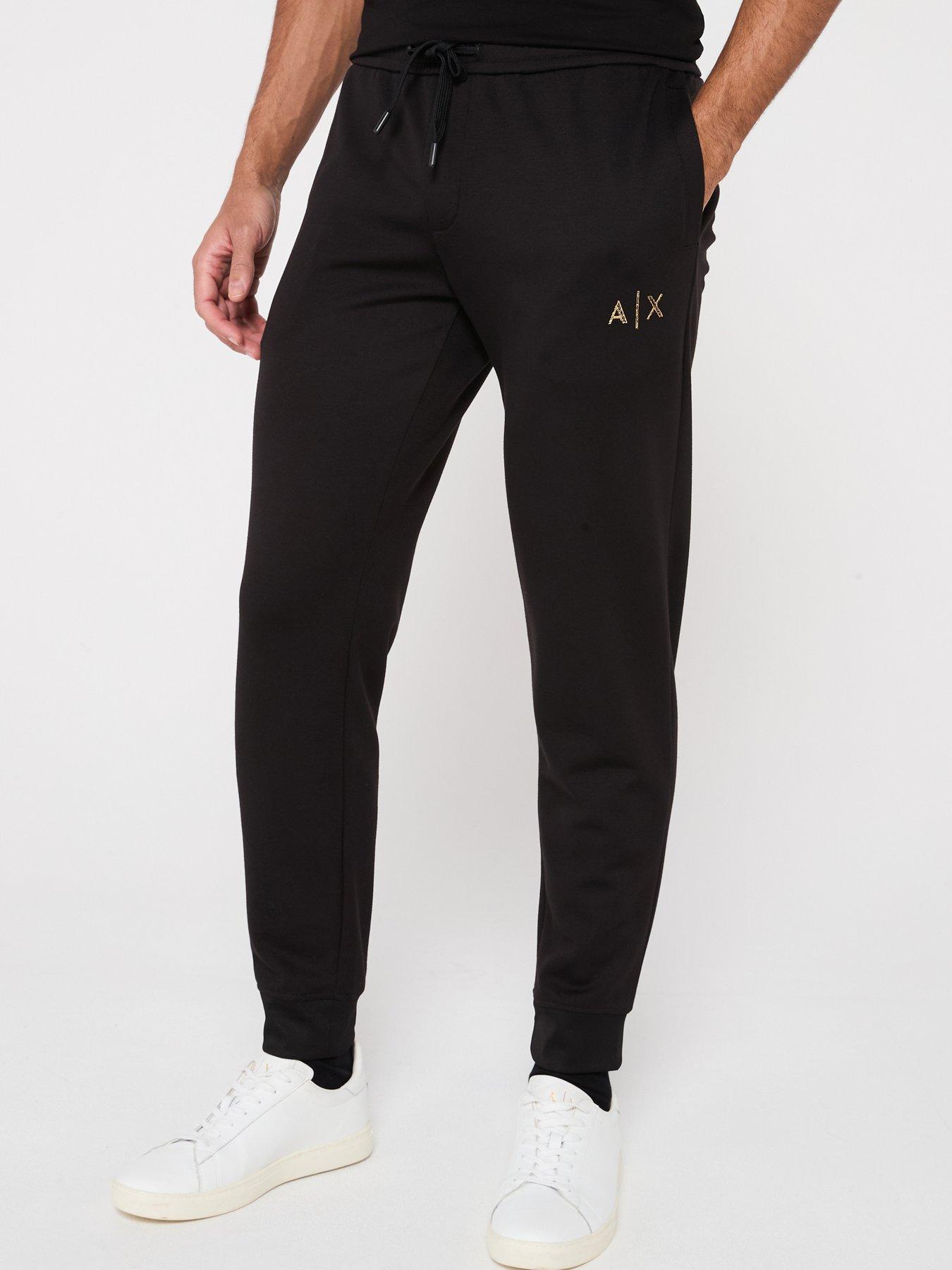 armani-exchange-ax-side-logo-cuff-joggers-black