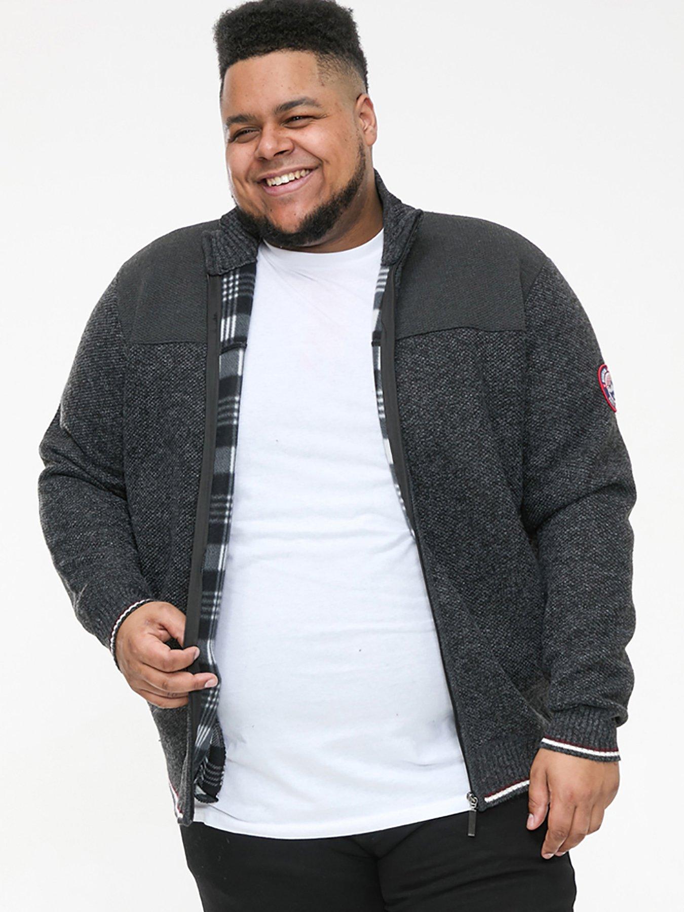 d555-aberdare-zip-through-knitted-jumper-dark-grey