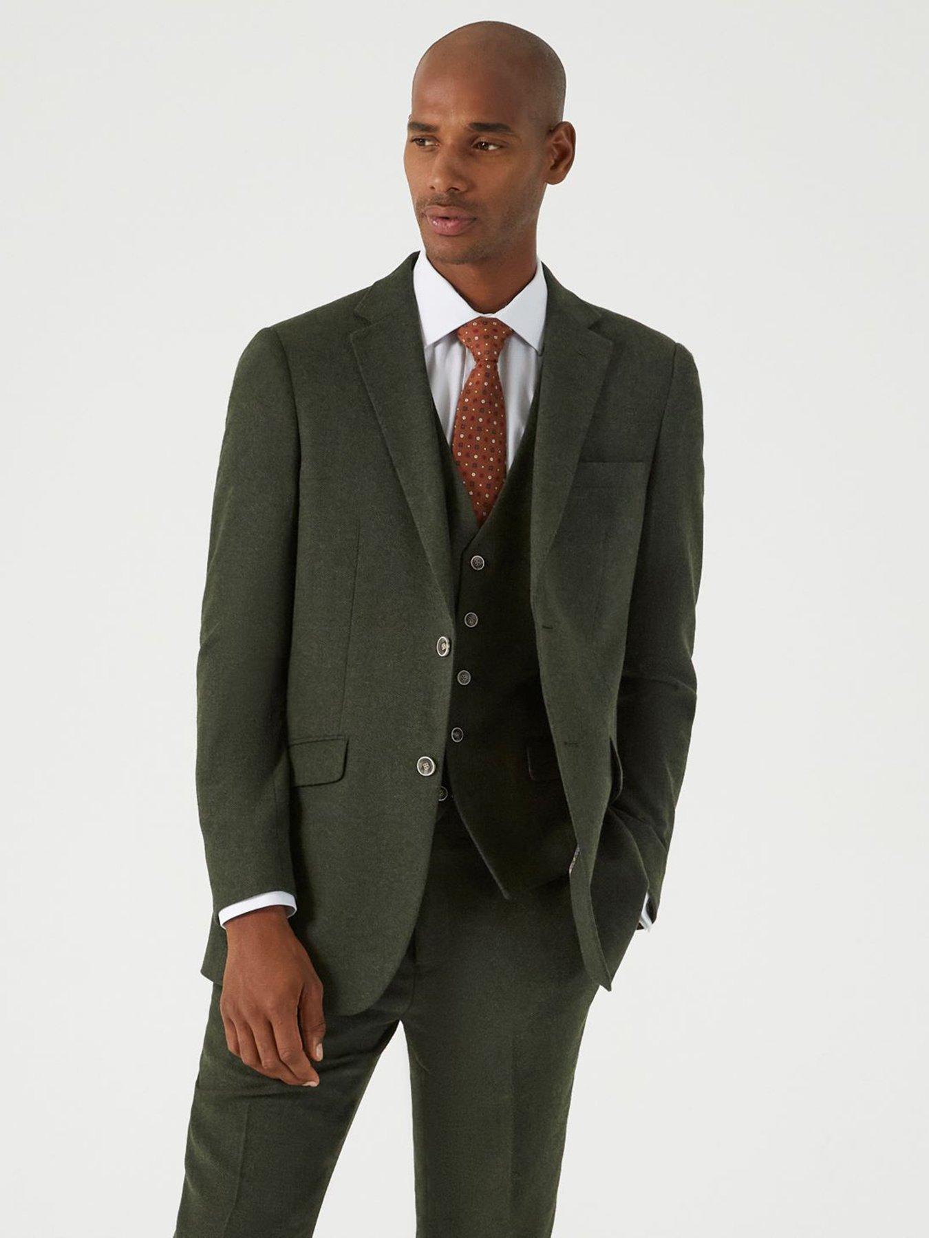 undefined Jude Herringbone Tailored Fit Suit Jacket