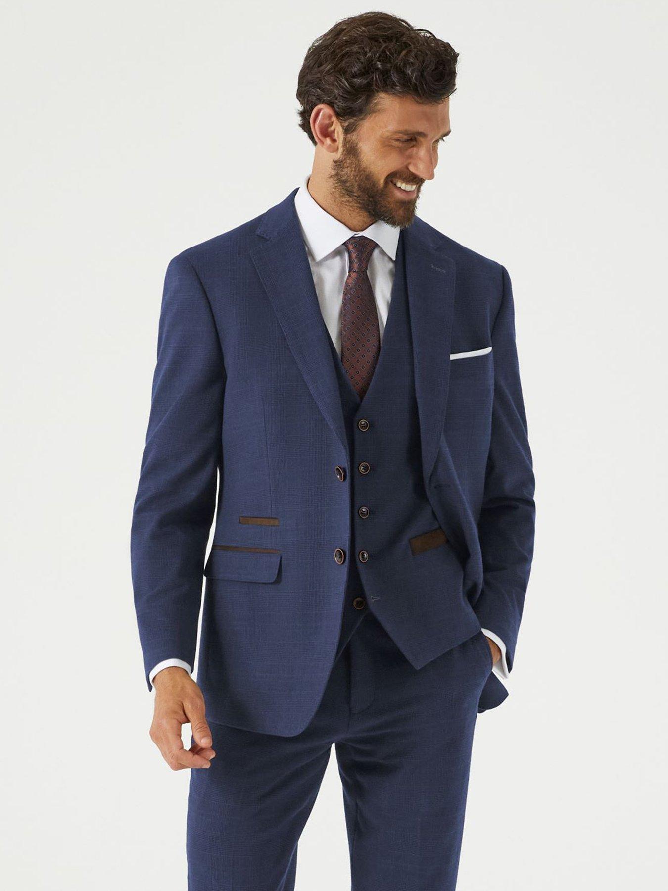 skopes-guildford-check-tailored-fit-suit-jacket-navy