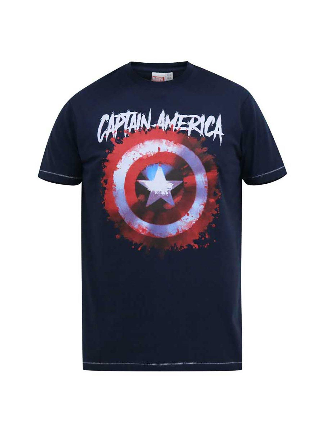 Image 3 of 4 of D555 Rogers Official Captain America T-Shirt - Dark Navy