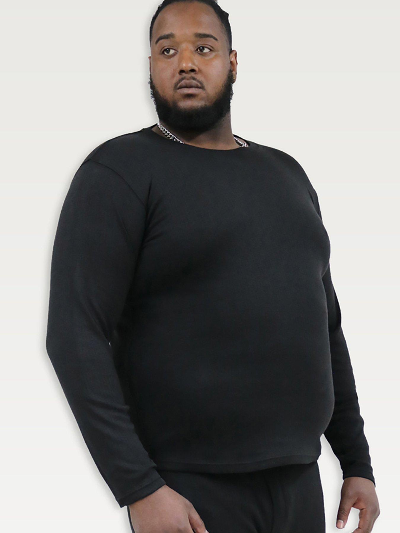 Image 1 of 5 of D555 Exeter Thermal Long Sleeve T-Shirt - Black
