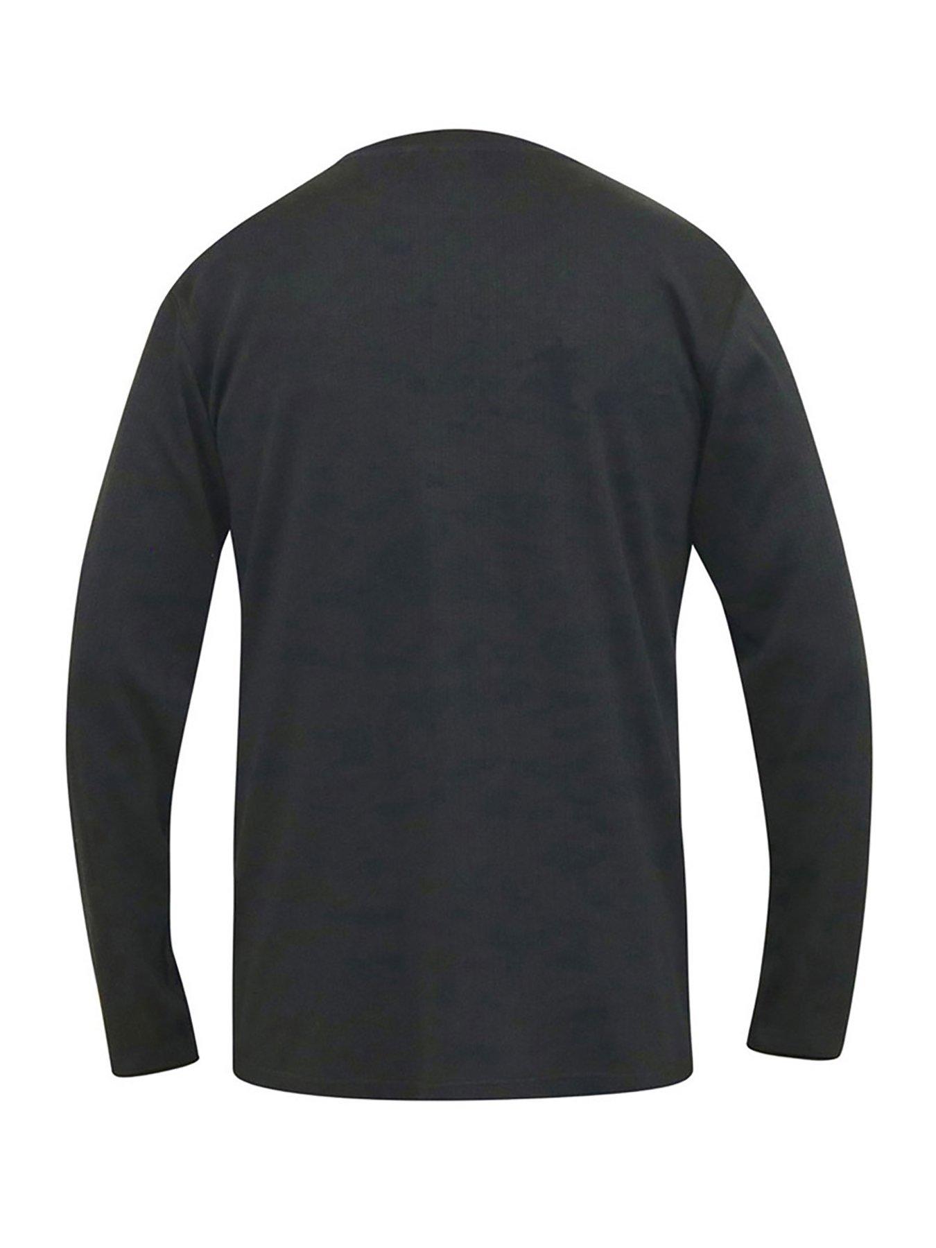 Image 4 of 5 of D555 Exeter Thermal Long Sleeve T-Shirt - Black