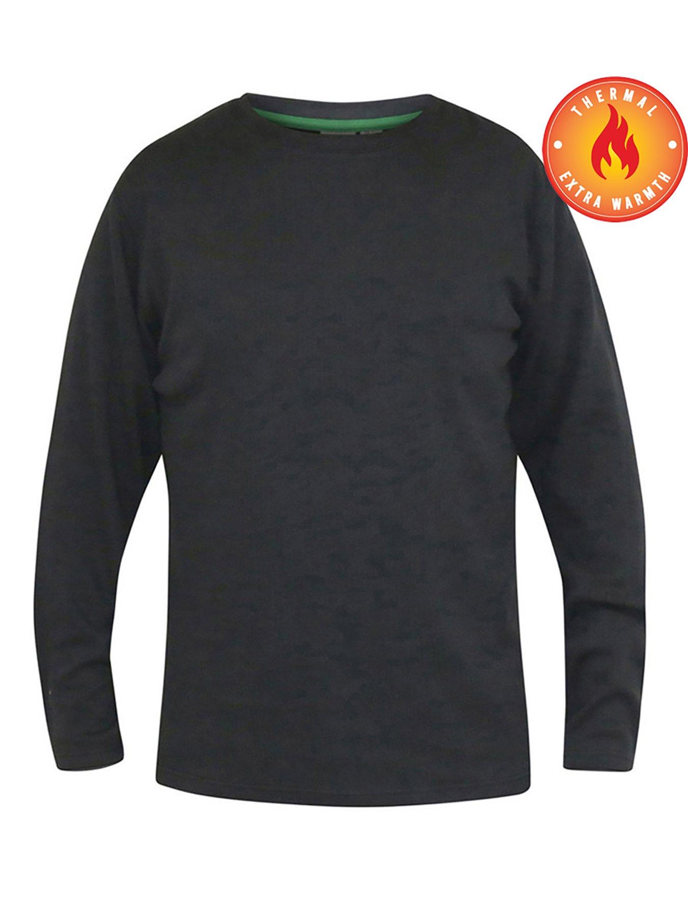Image 5 of 5 of D555 Exeter Thermal Long Sleeve T-Shirt - Black