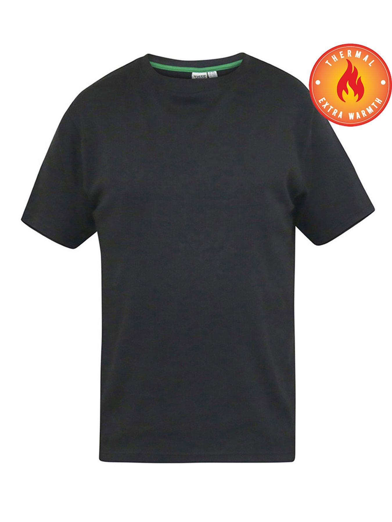Image 5 of 5 of D555 Motherwell Thermal Short Sleeve T-Shirt- Black