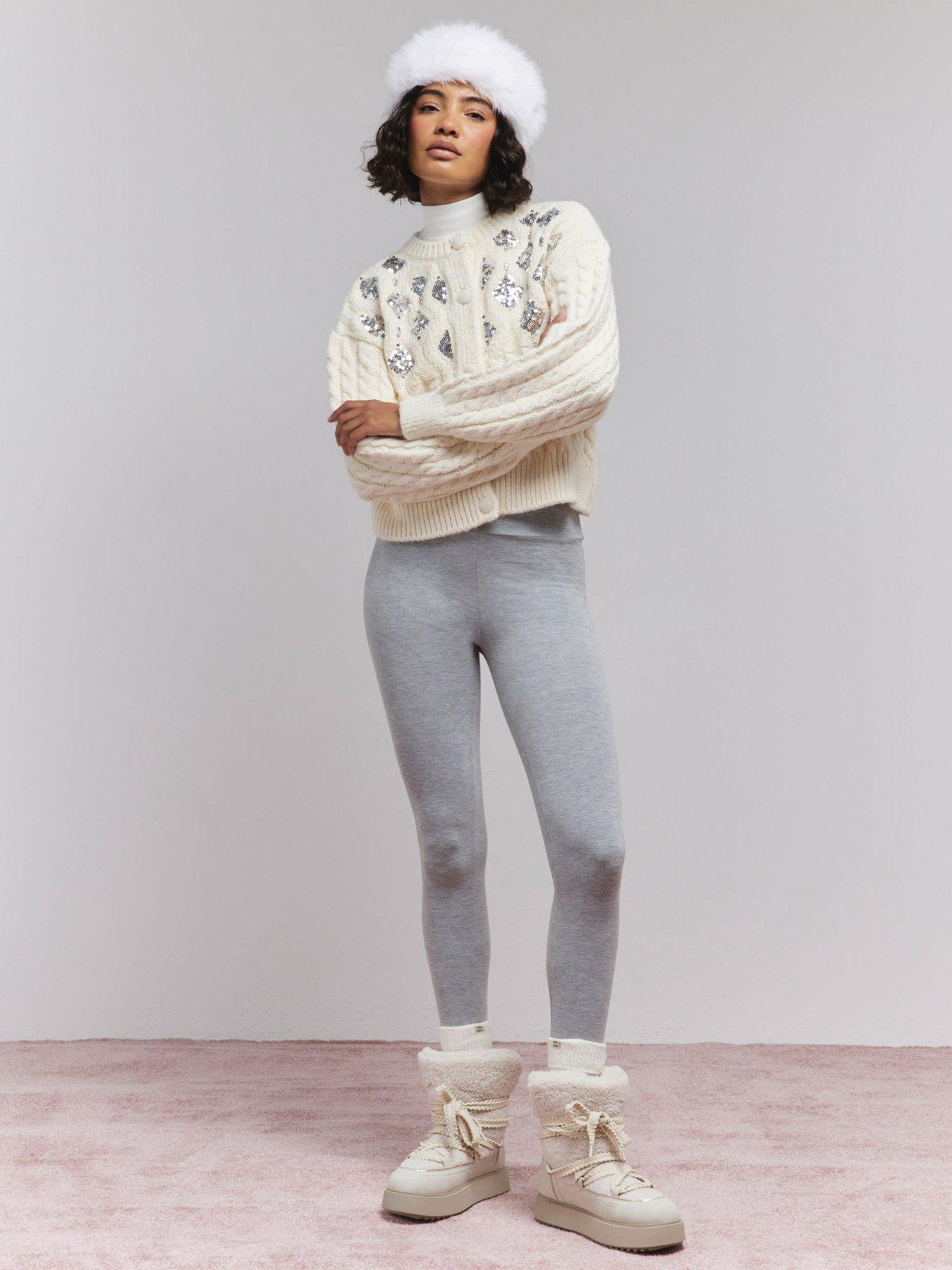  image of river-island-bubble-embellished-cardigan-cream
