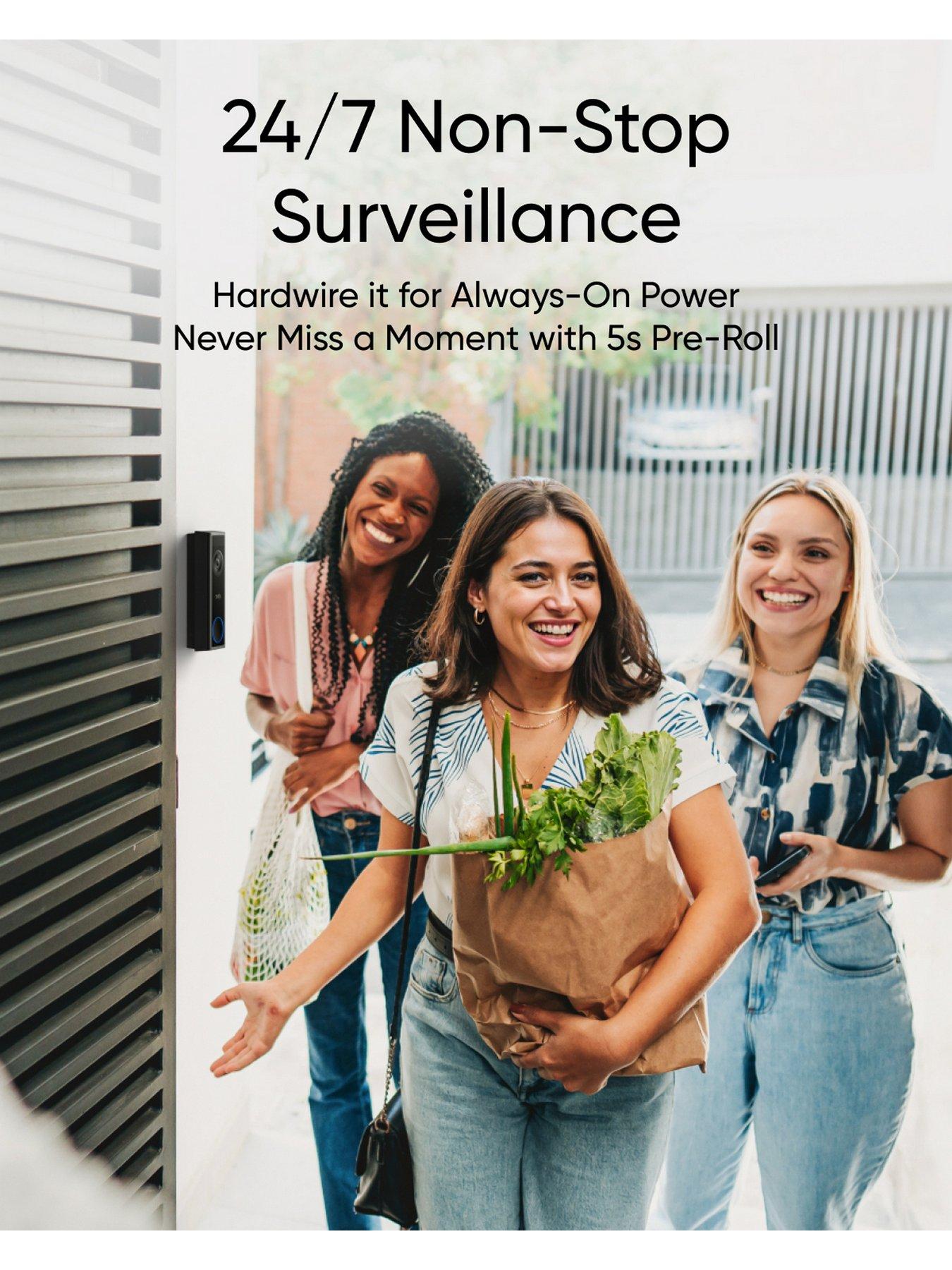 image of eufy-video-doorbell-c31-with-32gb-micro-sd-card-live-video-call-no-monthly-fee