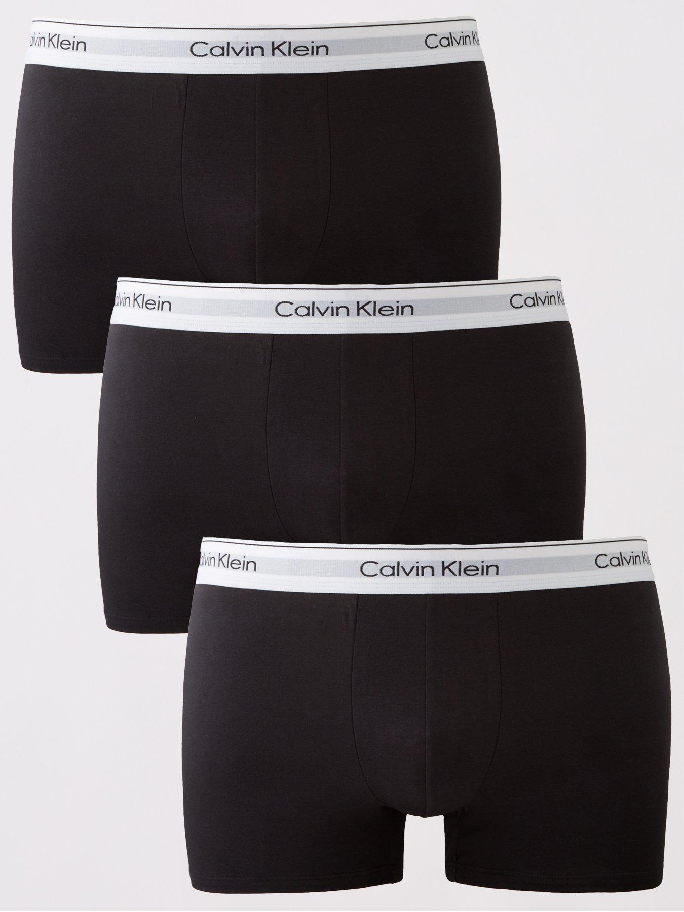  image of calvin-klein-plus-3-pack-modern-cotton-trunks-black